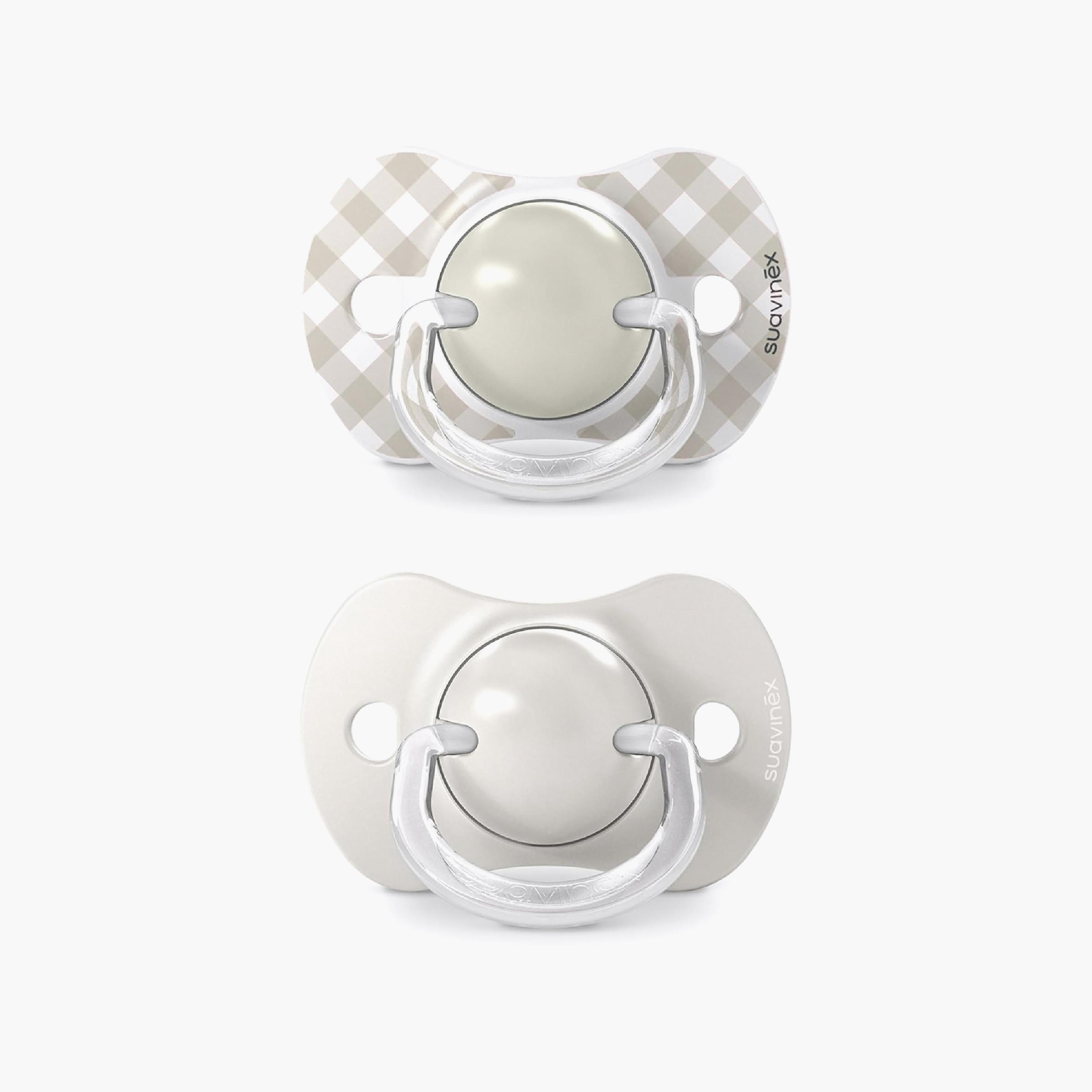 Suavinex 2-Piece Silicone Pacifiers with Case - 0-6 Months-baby-feeding-pacifiers-image-1