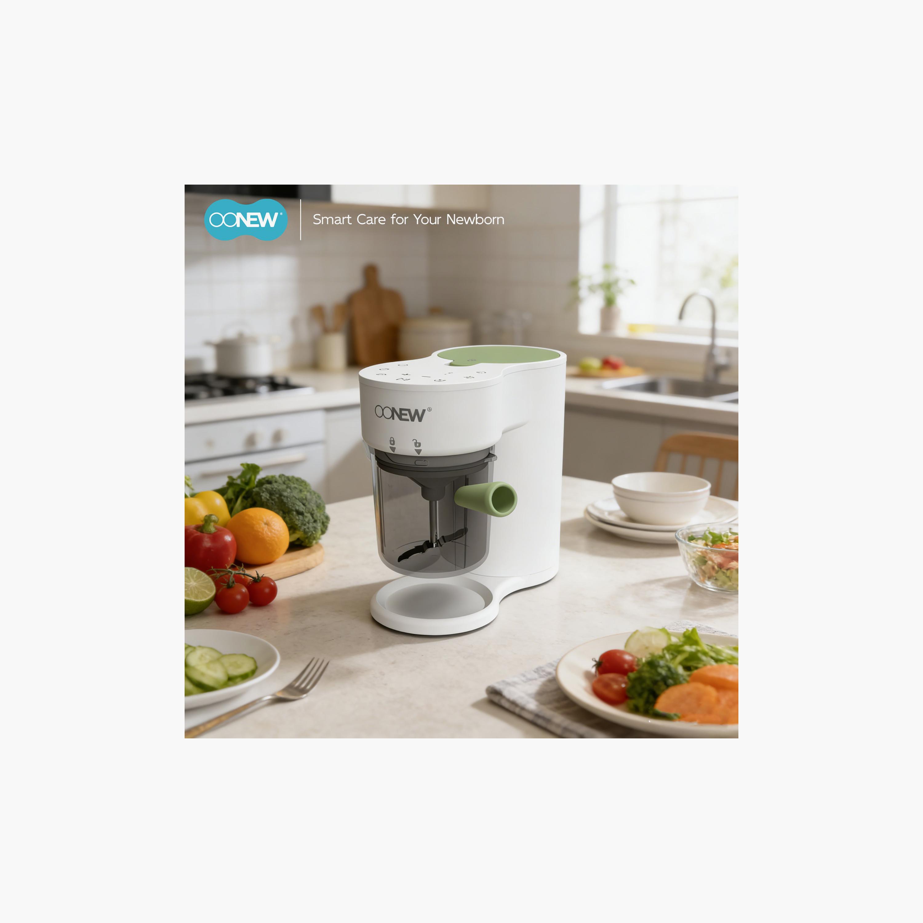 محضر طعام ومطحنة وطهي بالبخار للأطفال 5 في 1 مع خاصية التعقيم الذاتي من أونيو-baby-feeding-babyfoodprocessors-image-8