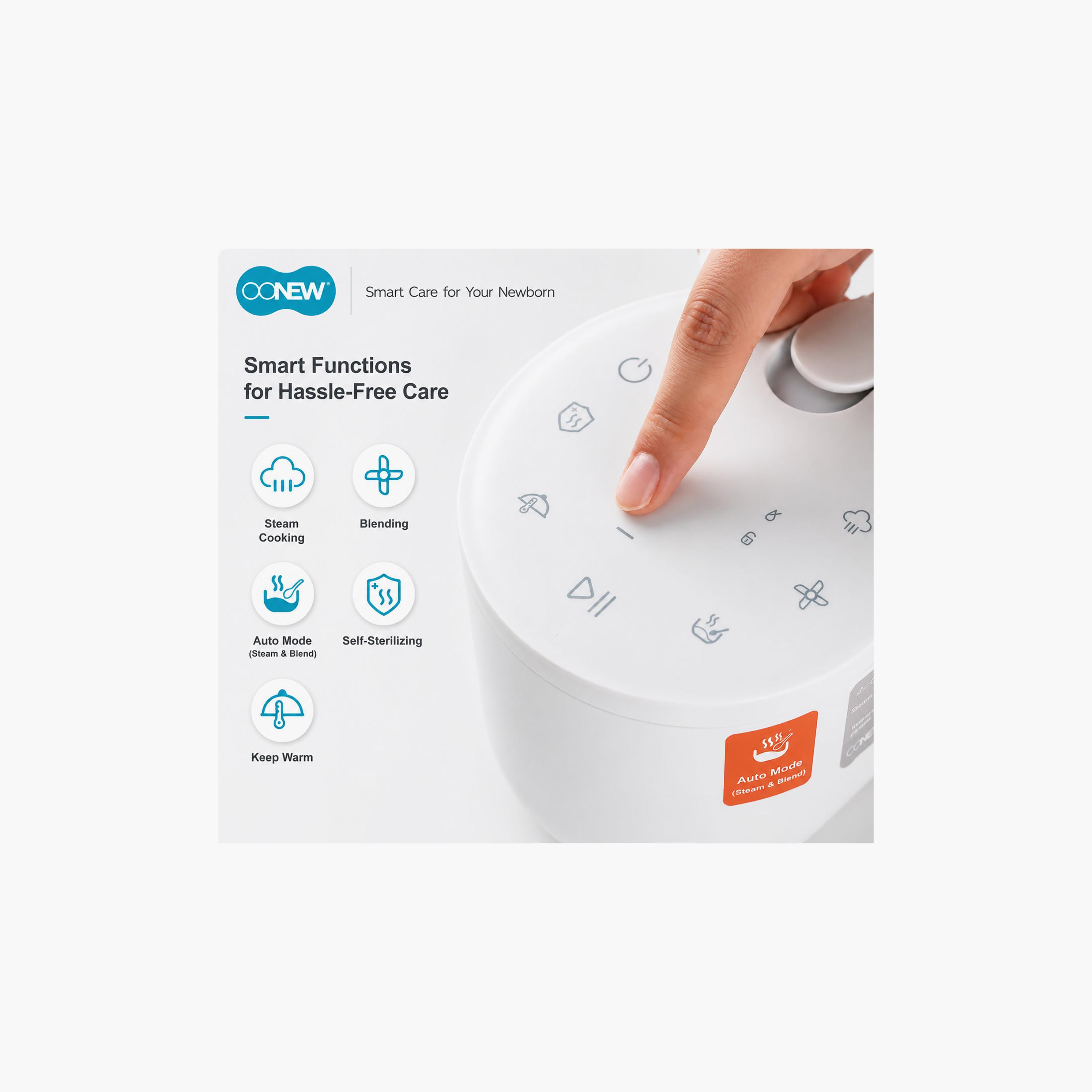 محضر طعام ومطحنة وطهي بالبخار للأطفال 5 في 1 مع خاصية التعقيم الذاتي من أونيو-baby-feeding-babyfoodprocessors-image-4
