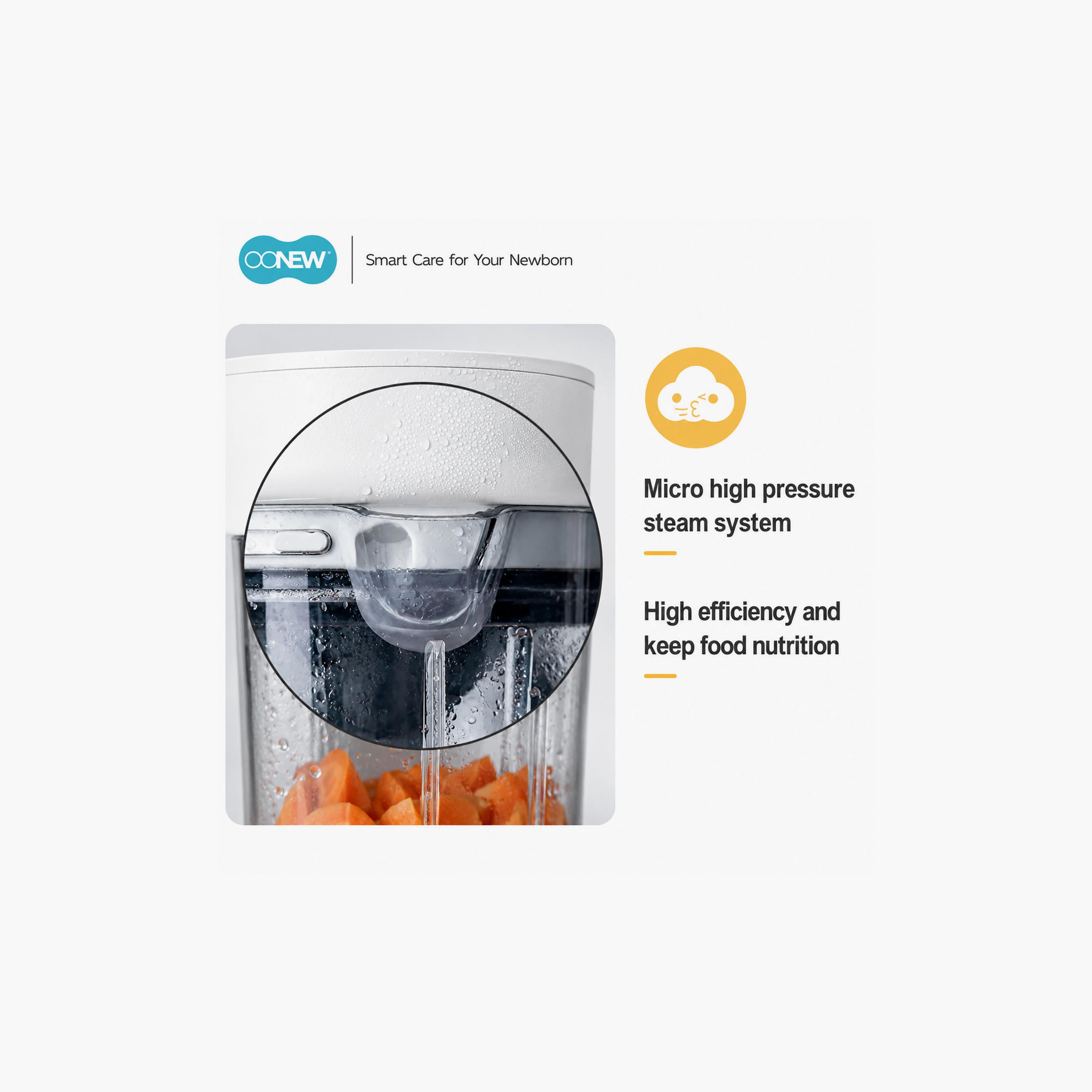 محضر طعام ومطحنة وطهي بالبخار للأطفال 5 في 1 مع خاصية التعقيم الذاتي من أونيو-baby-feeding-babyfoodprocessors-image-6