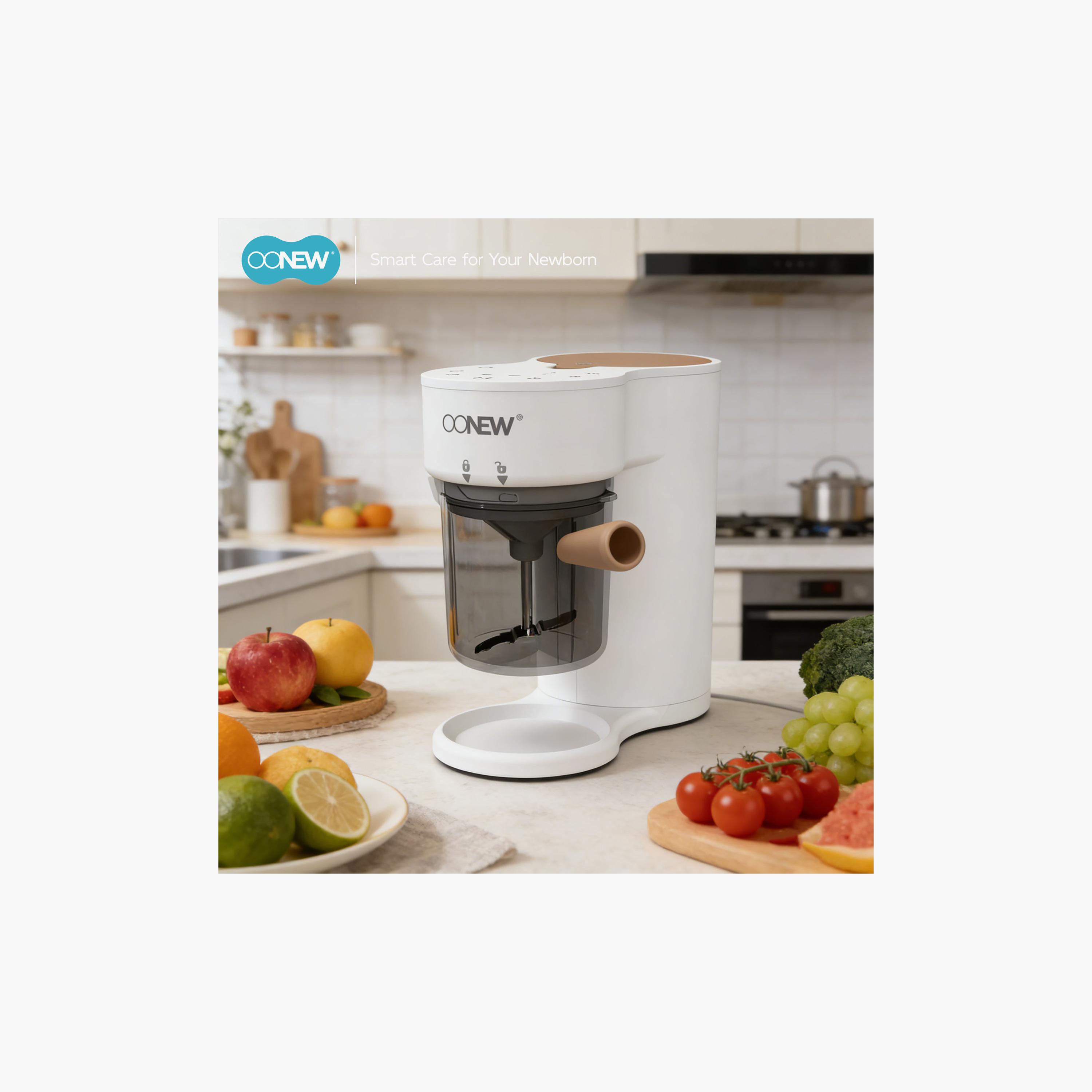 محضر طعام ومطحنة وطهي بالبخار للأطفال 5 في 1 مع خاصية التعقيم الذاتي من أونيو-baby-feeding-babyfoodprocessors-image-8