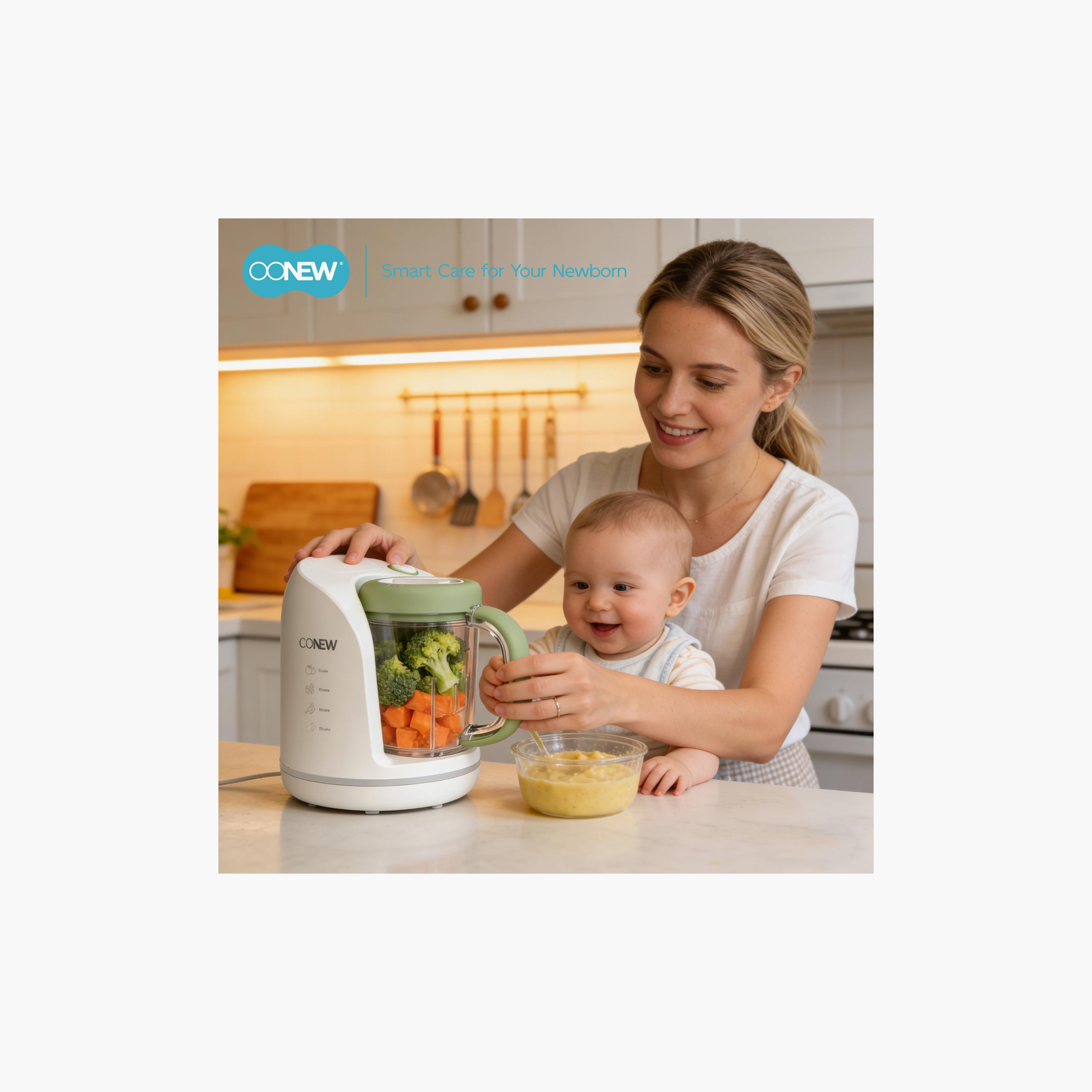 Oonew 5-In-1 Digital Food Steamer Blender with Tritan Jar-baby-feeding-babyfoodprocessors-image-2