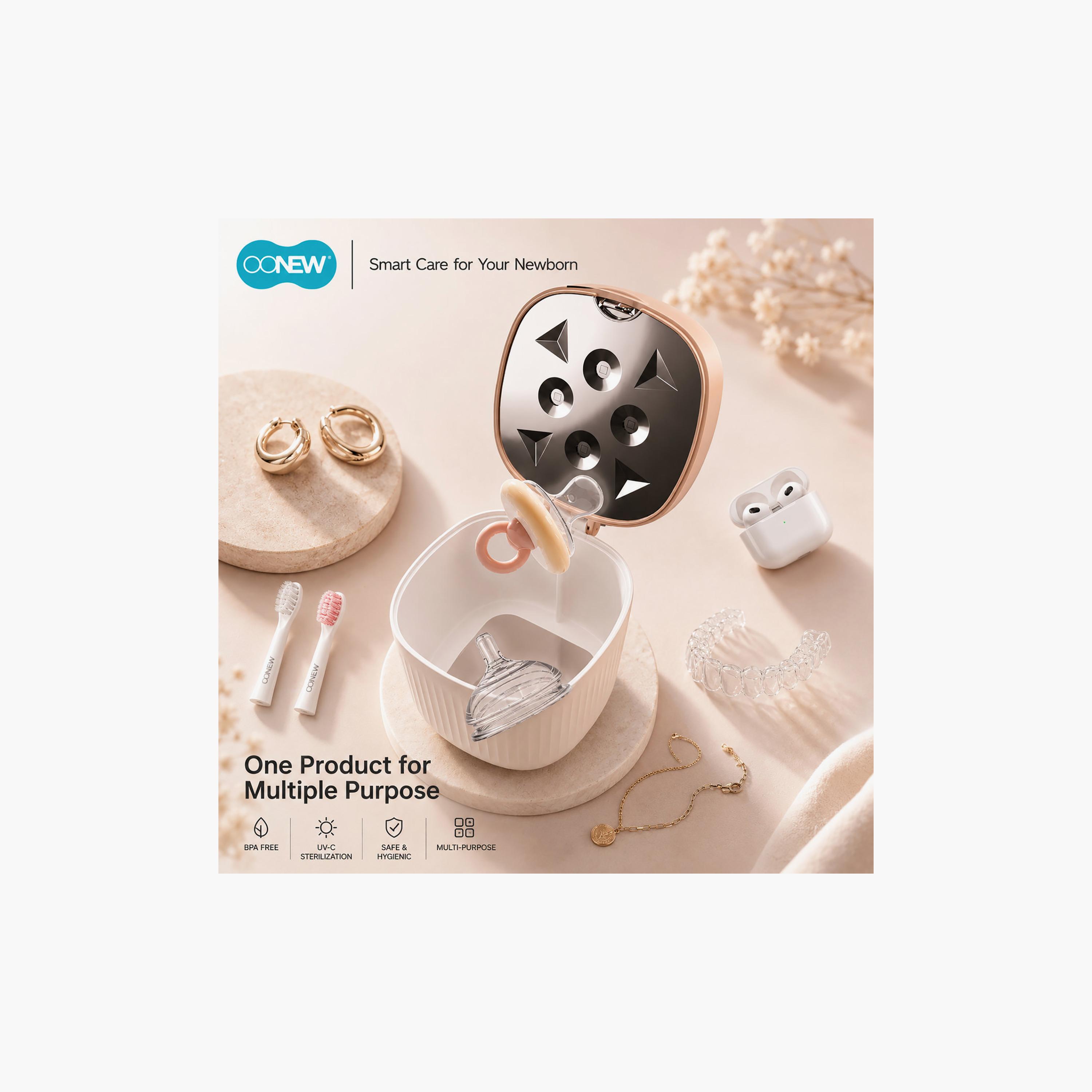 Oonew USB Rechargeable Portable Pacifier Sanitizer-baby-feeding-sterilizersandwarmers-image-3