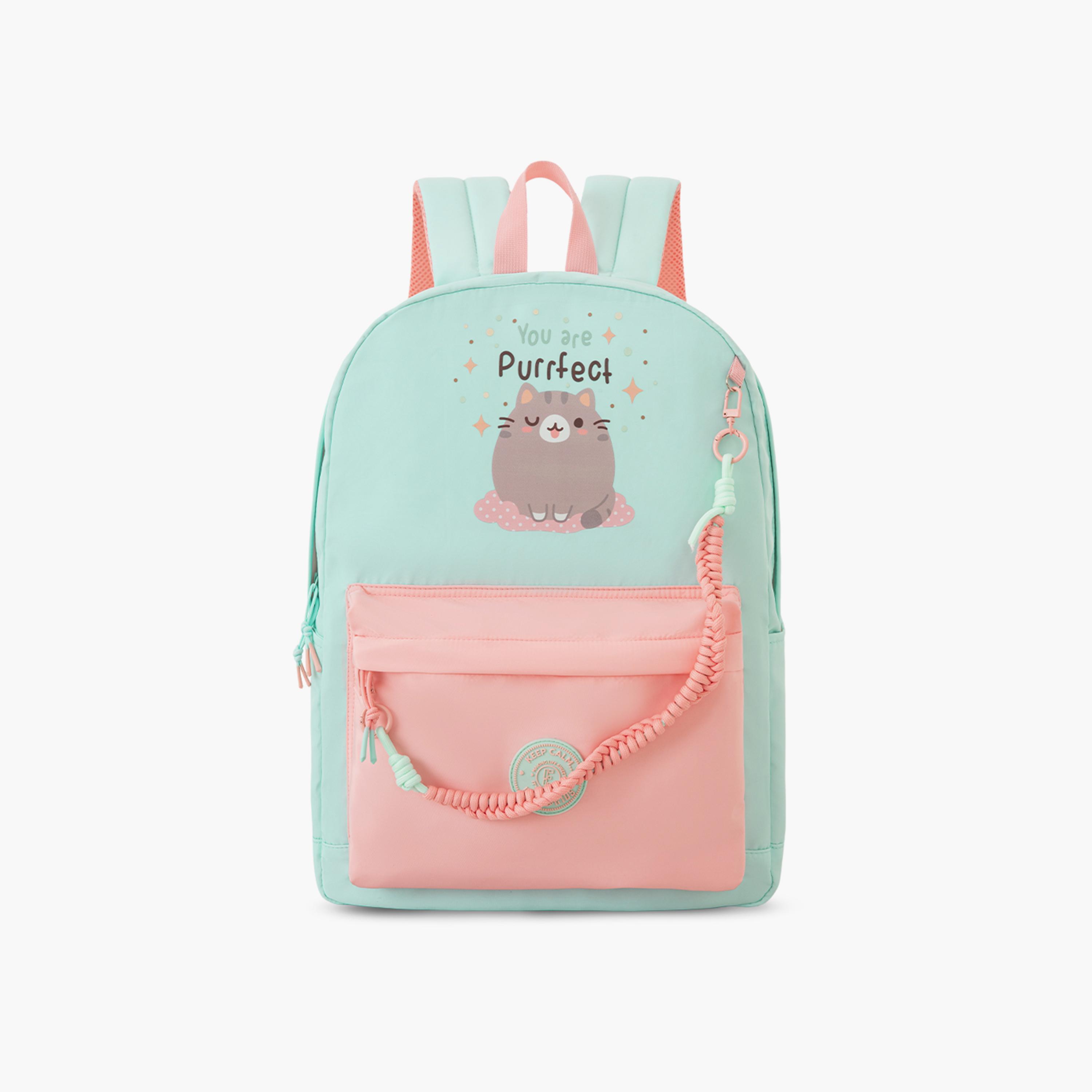 Eazy Kids Lightweight School Bag with Laptop Sleeves & Foldable 4 Wheel Trolley - 16.5 Inch-school-bagsandbackpacks-trolleybags-image-12