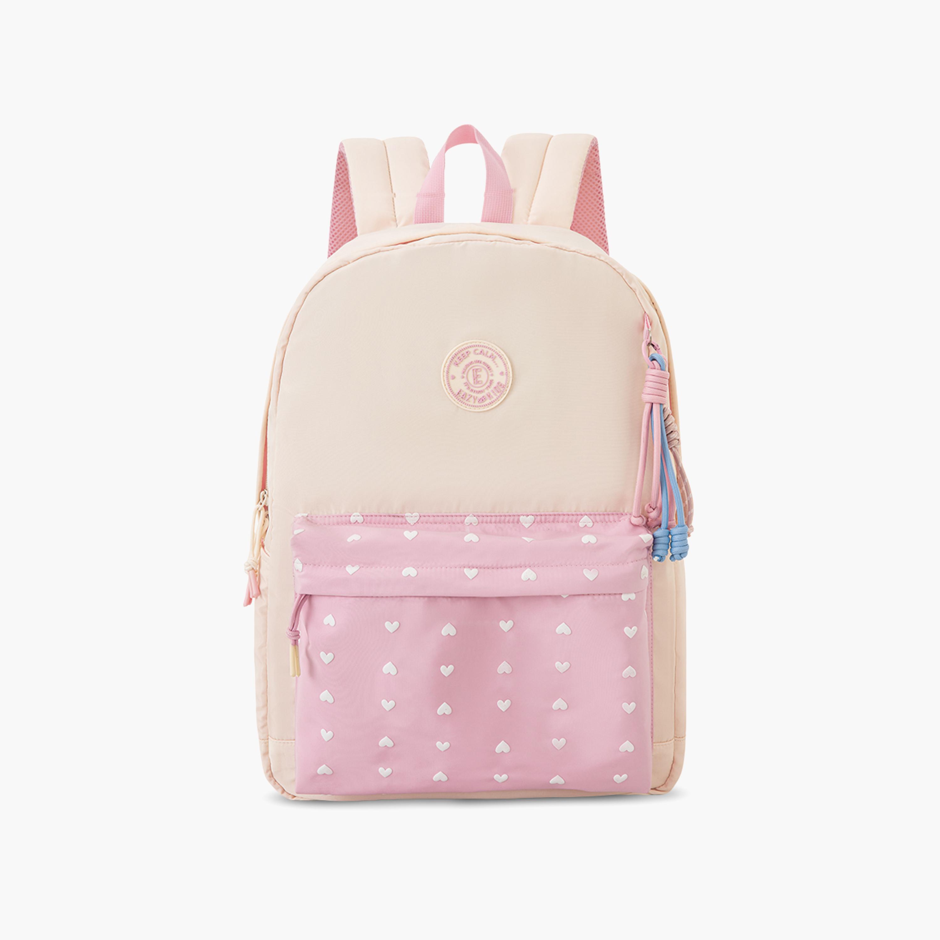 Eazy Kids Lightweight School Bag with Laptop Sleeves & Foldable 4 Wheel Trolley - 16.5 Inch-school-bagsandbackpacks-trolleybags-image-9