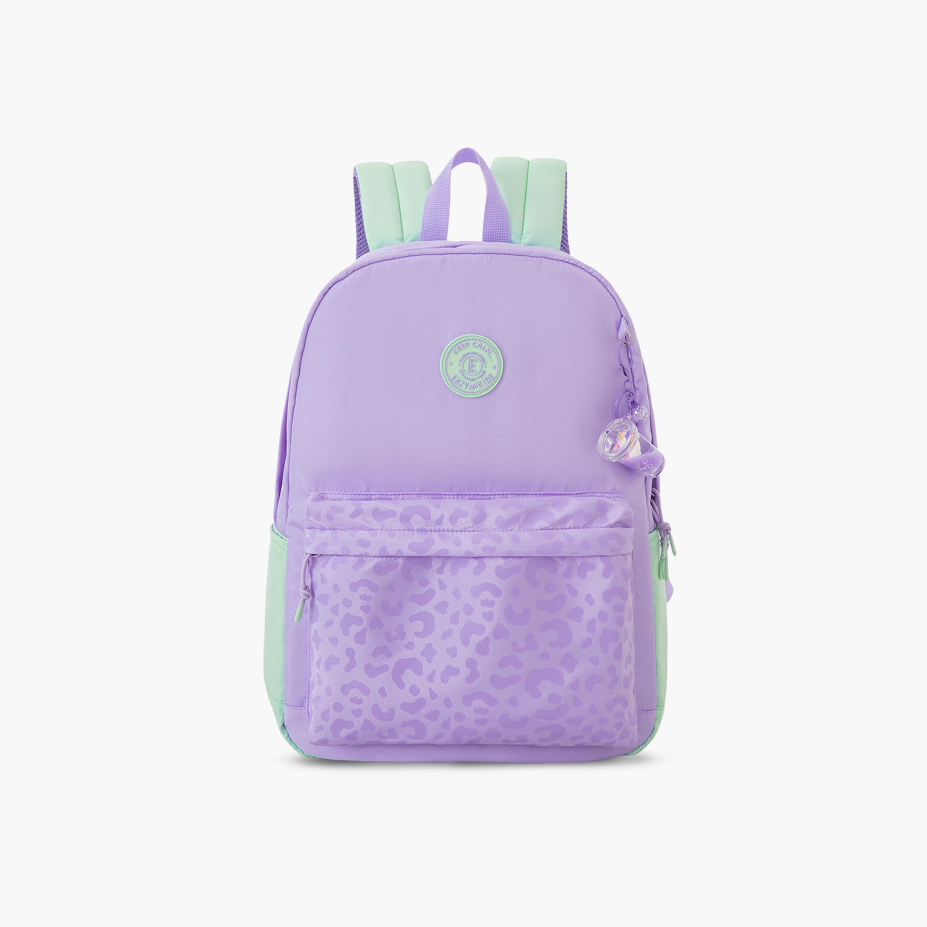 Eazy Kids Lightweight School Bag with Laptop Sleeves & Foldable 4 Wheel Trolley - 16.5 Inch-school-bagsandbackpacks-trolleybags-image-12