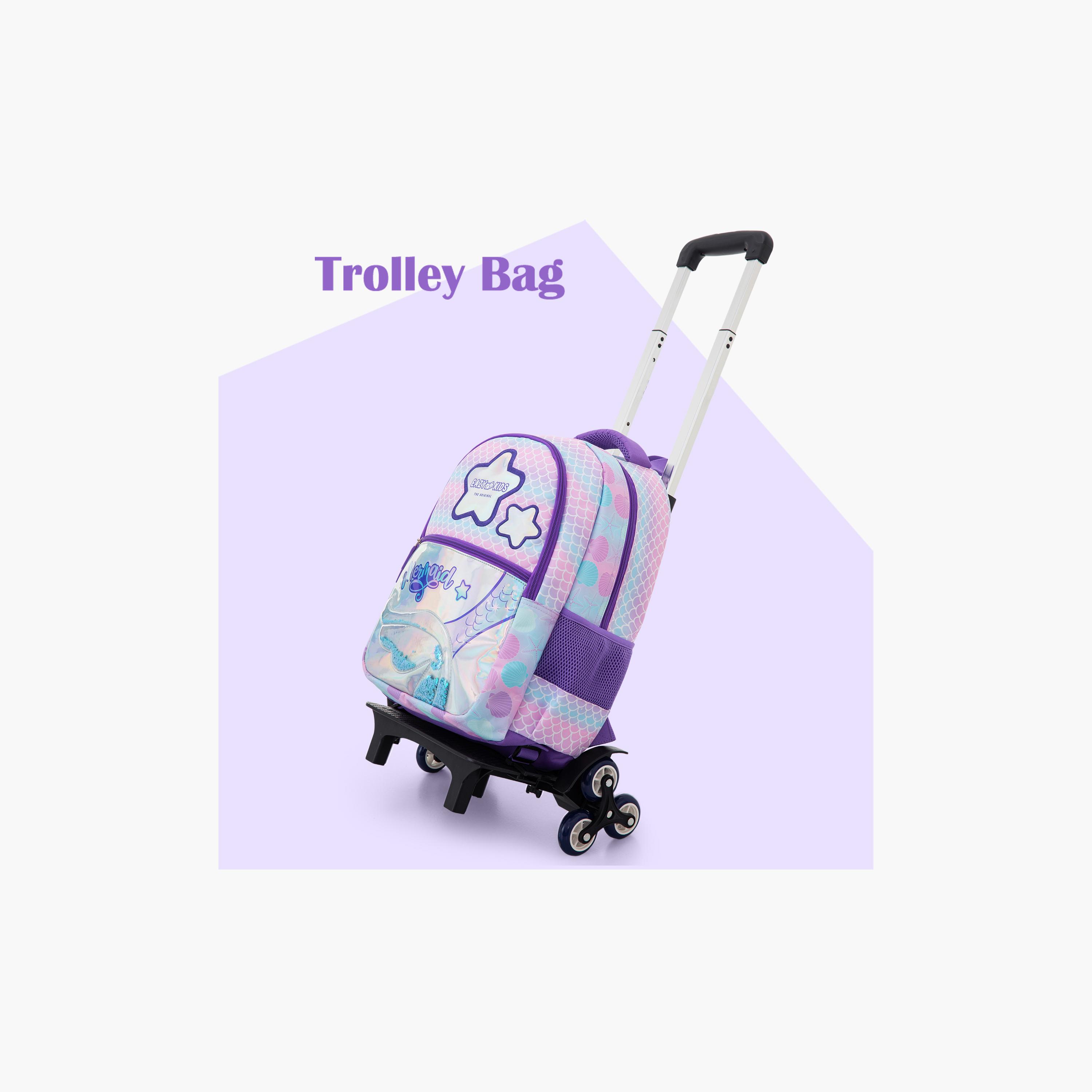 Eazy Kids Universal School Bag & Pencil Bag & Lunch Bag with Trolley - 16 Inch-school-bagsandbackpacks-trolleybags-image-11