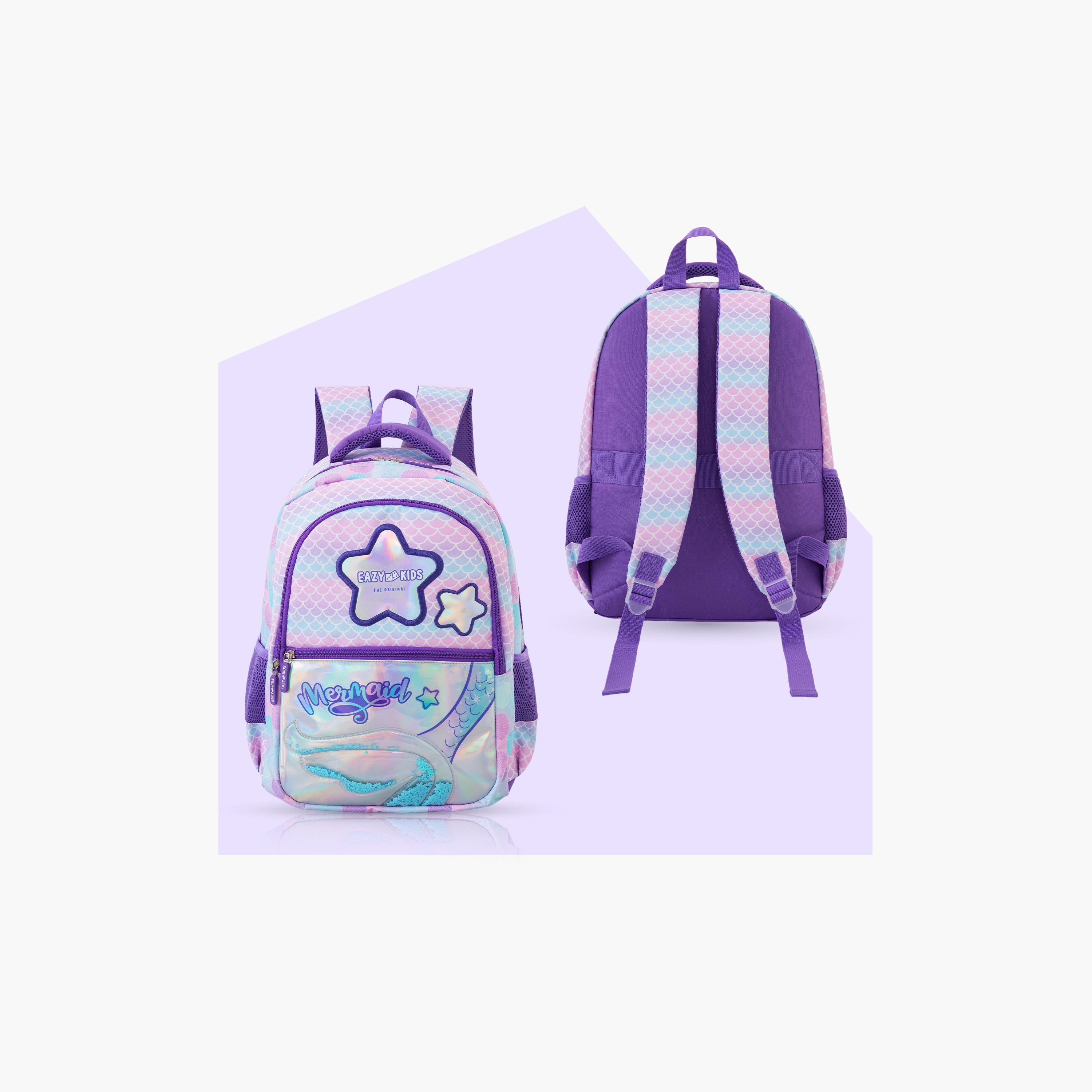 Eazy Kids Universal School Bag & Pencil Bag & Lunch Bag with Trolley - 16 Inch-school-bagsandbackpacks-trolleybags-image-3