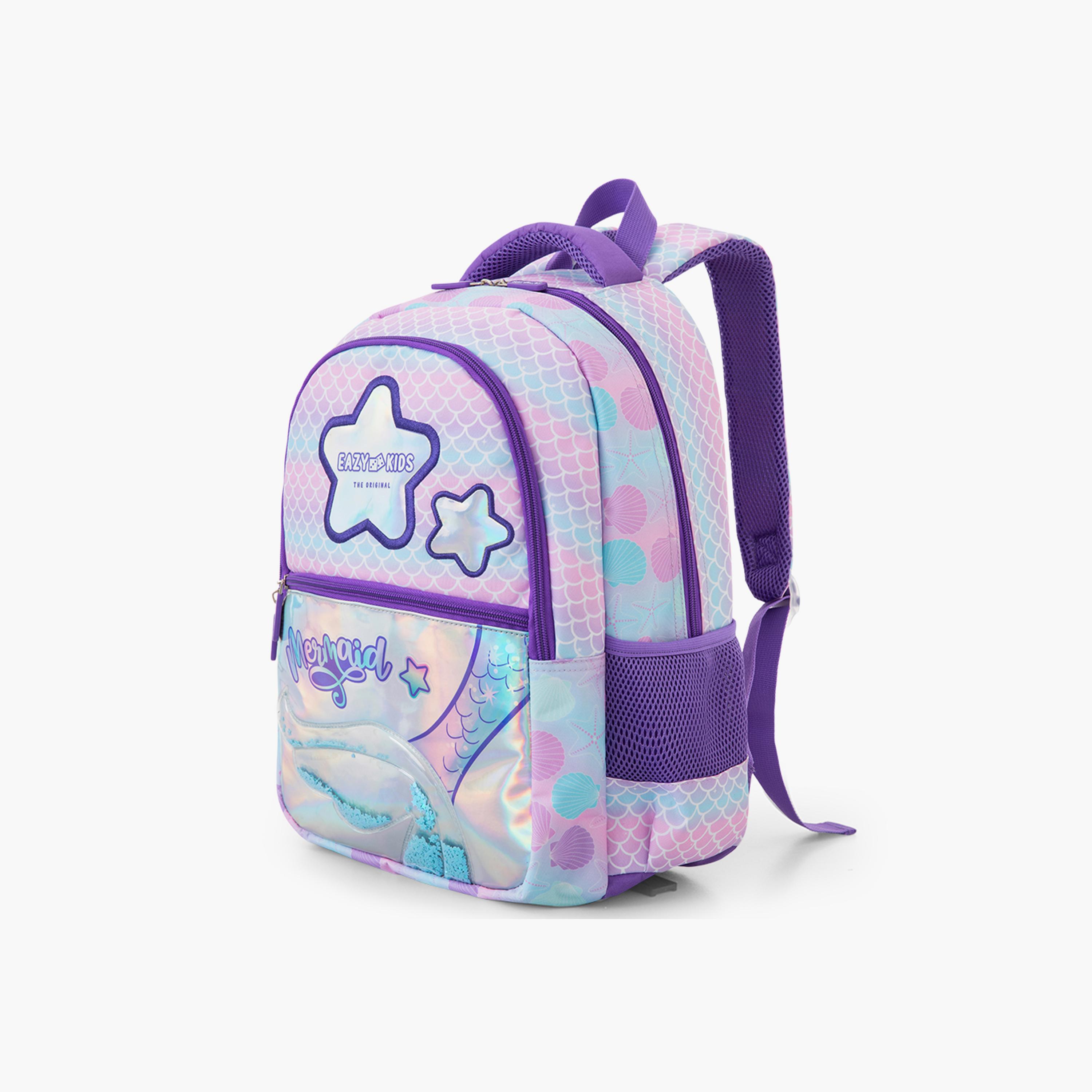 Eazy Kids School Bag & Pencil Bag & Lunch Bag with SS Bottle & Convertible Lunch Box - 16 Inch-school-bagsandbackpacks-sets-image-10