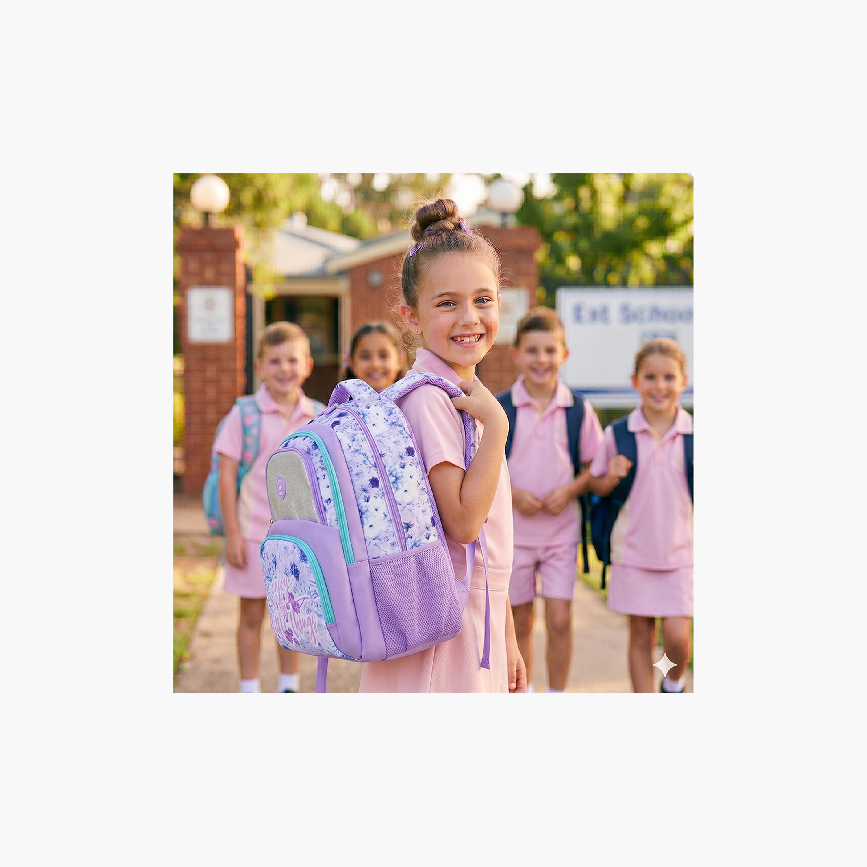 Eazy Kids Universal School Bag & Pencil Bag & Lunch Bag with Trolley - 18 Inch-school-bagsandbackpacks-trolleybags-image-13