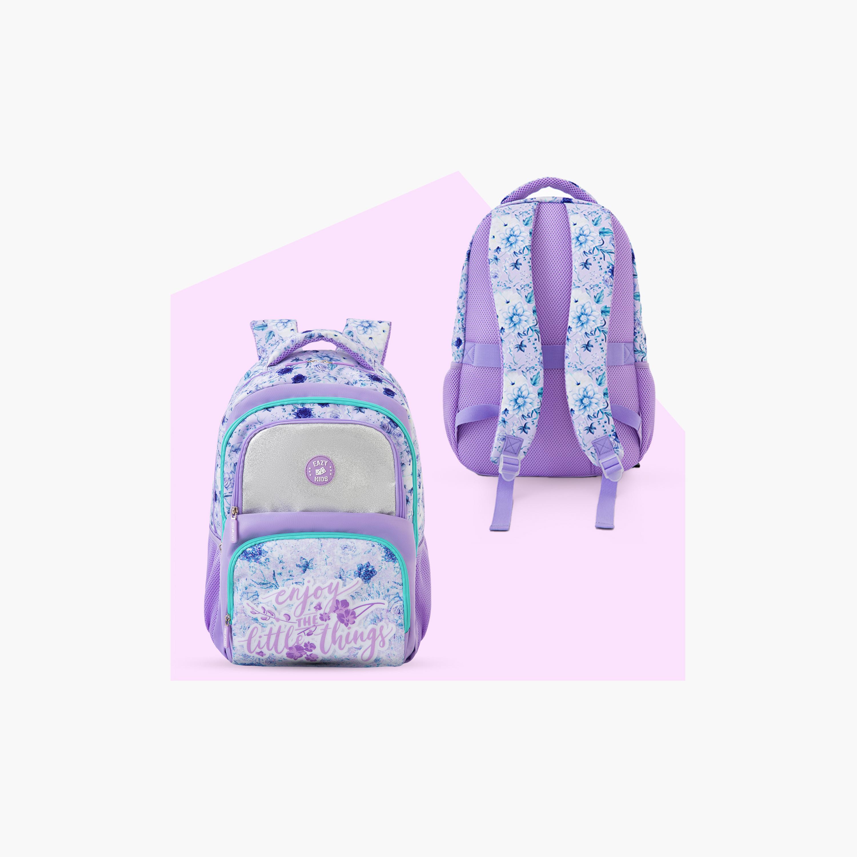 Eazy Kids Universal School Bag & Pencil Bag & Lunch Bag with Trolley - 18 Inch-school-bagsandbackpacks-trolleybags-image-3