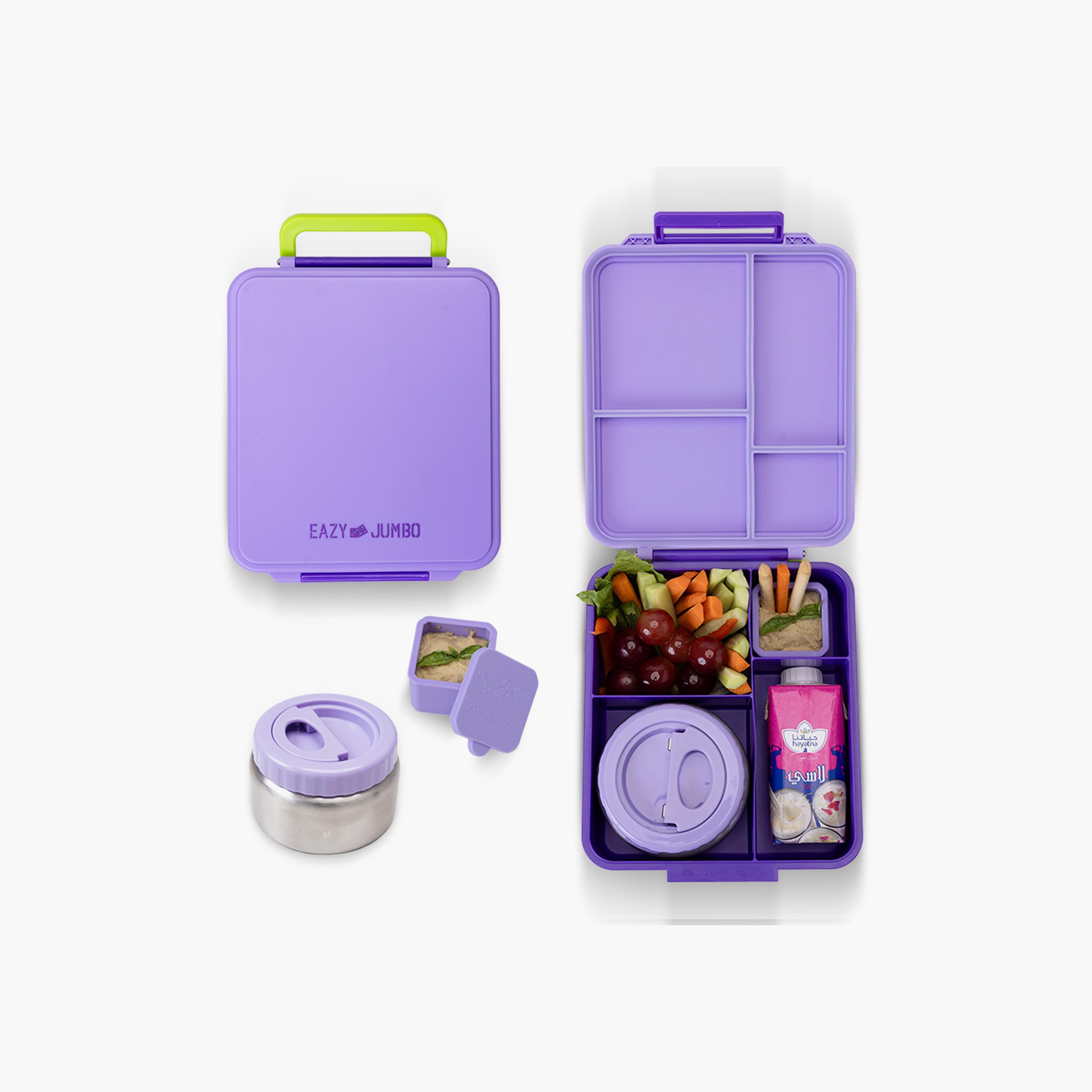 Eazy Kids School Bag & Pencil Bag & Lunch Bag with Tritan Bottle & Jumbo Bento Lunch Box - 18 Inch-school-bagsandbackpacks-sets-image-11