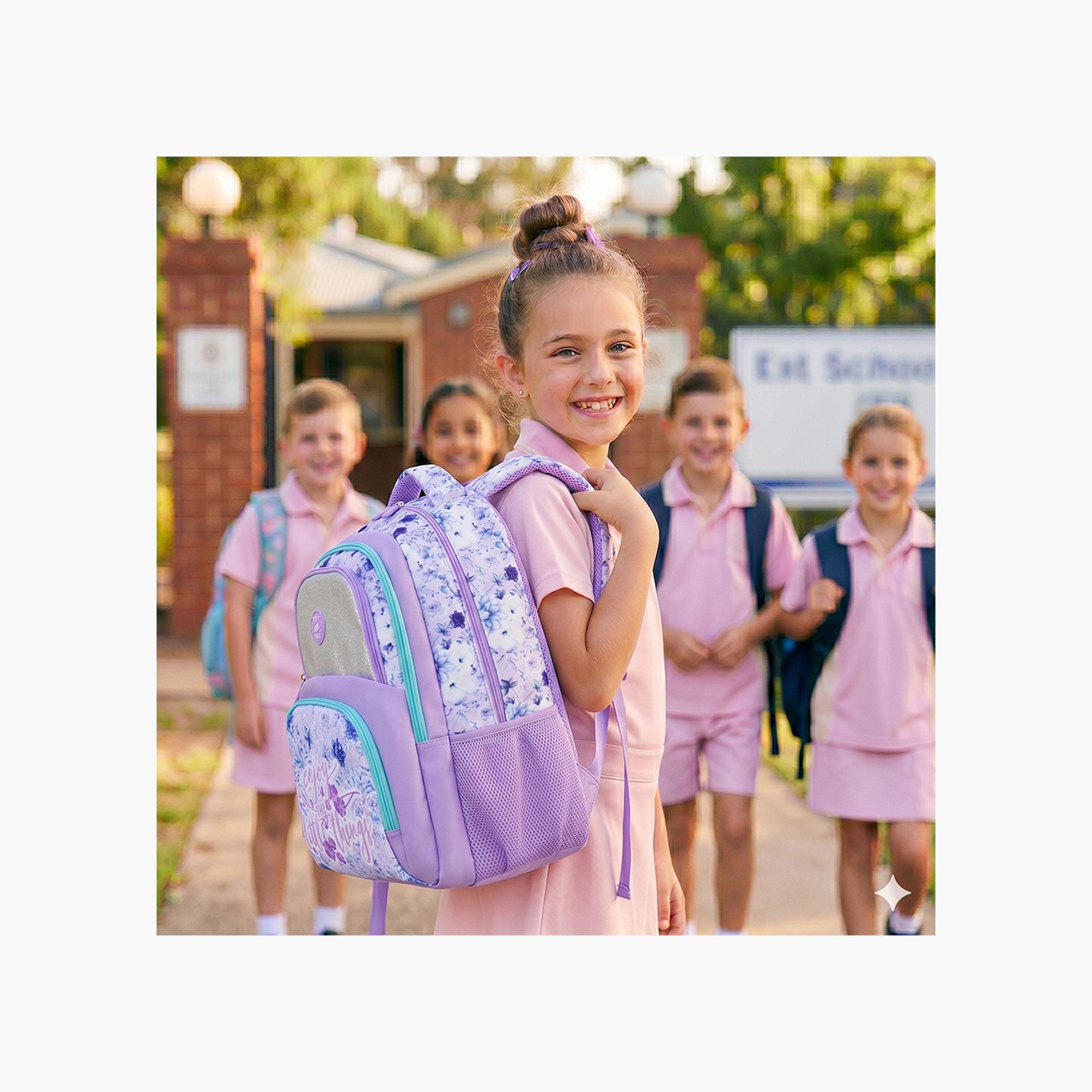 Eazy Kids School Bag & Pencil Bag & Lunch Bag with Tritan Bottle & Jumbo Bento Lunch Box - 18 Inch-school-bagsandbackpacks-sets-image-8