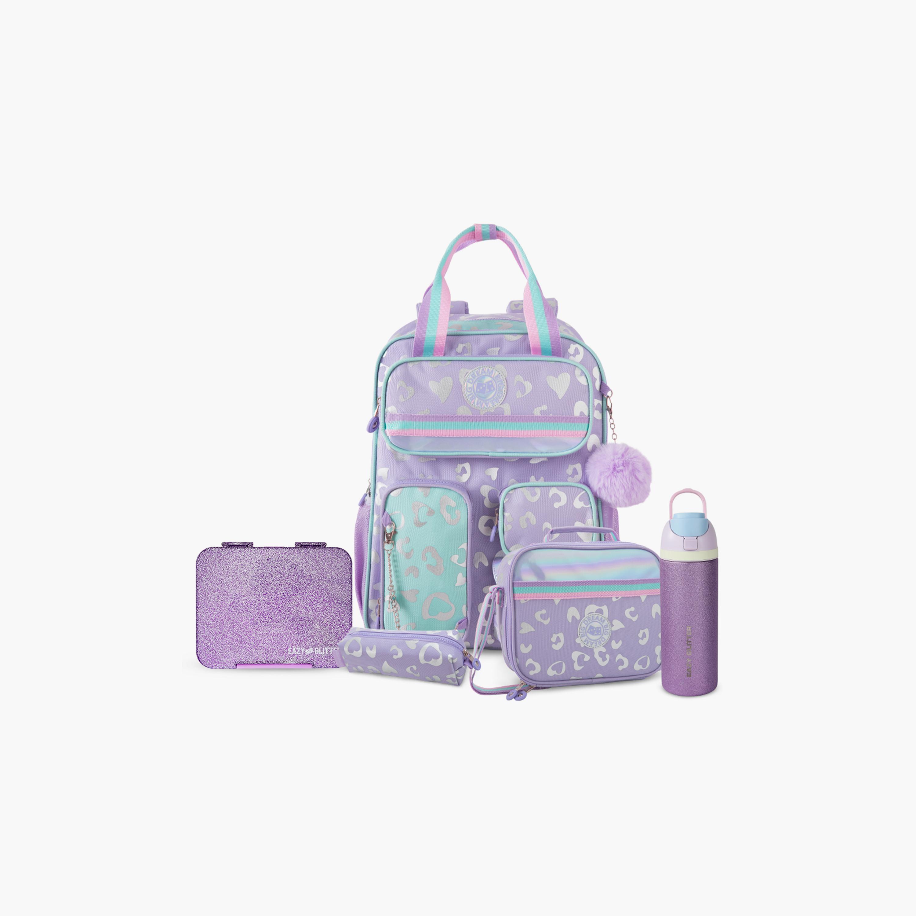 Eazy Kids School Bag & Pencil Bag & Lunch Bag with SS Bottle & Convertible Lunch Box - 17 Inch-school-bagsandbackpacks-sets-image-1