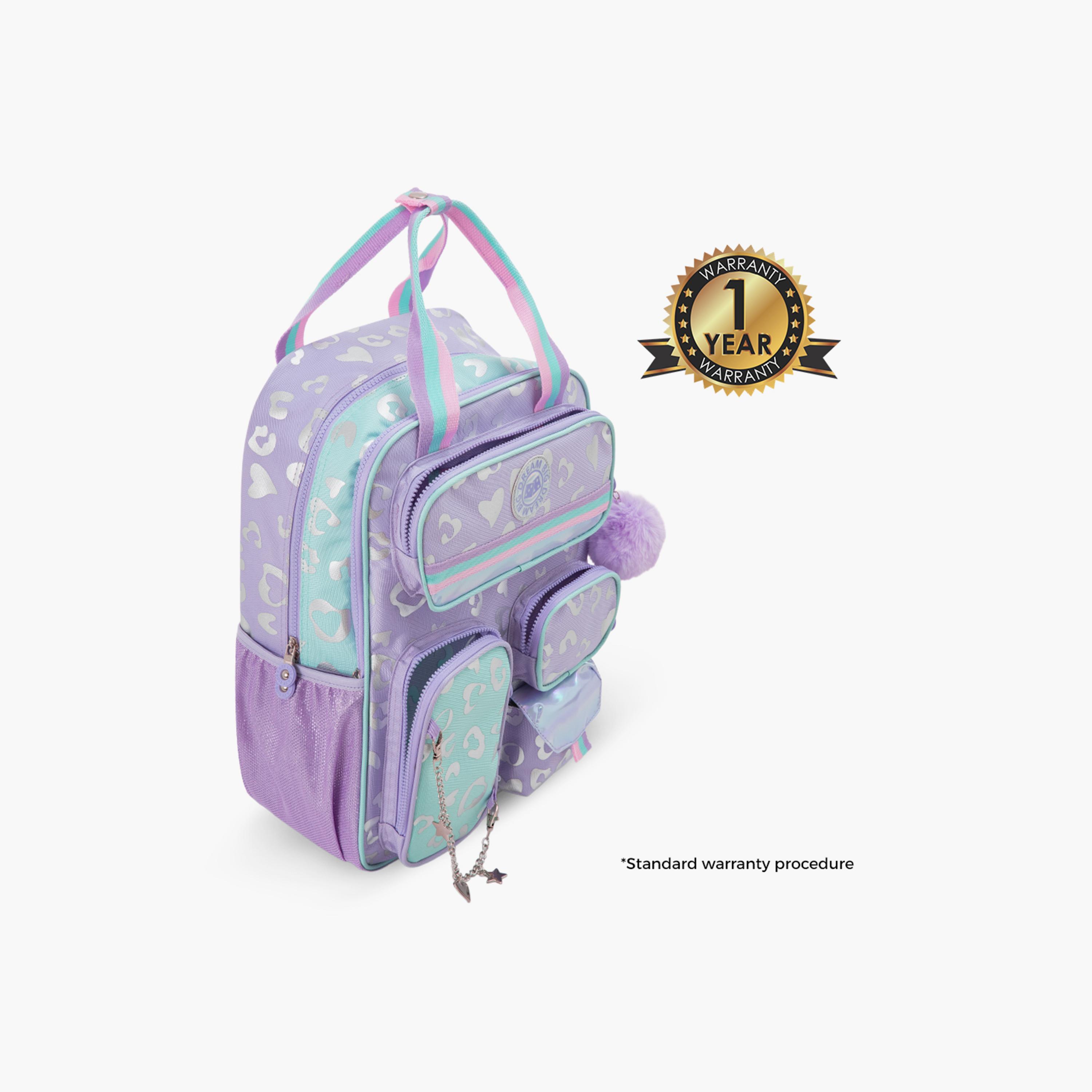 Eazy Kids School Bag & Pencil Bag & Lunch Bag with SS Bottle & Convertible Lunch Box - 17 Inch-school-bagsandbackpacks-sets-image-10