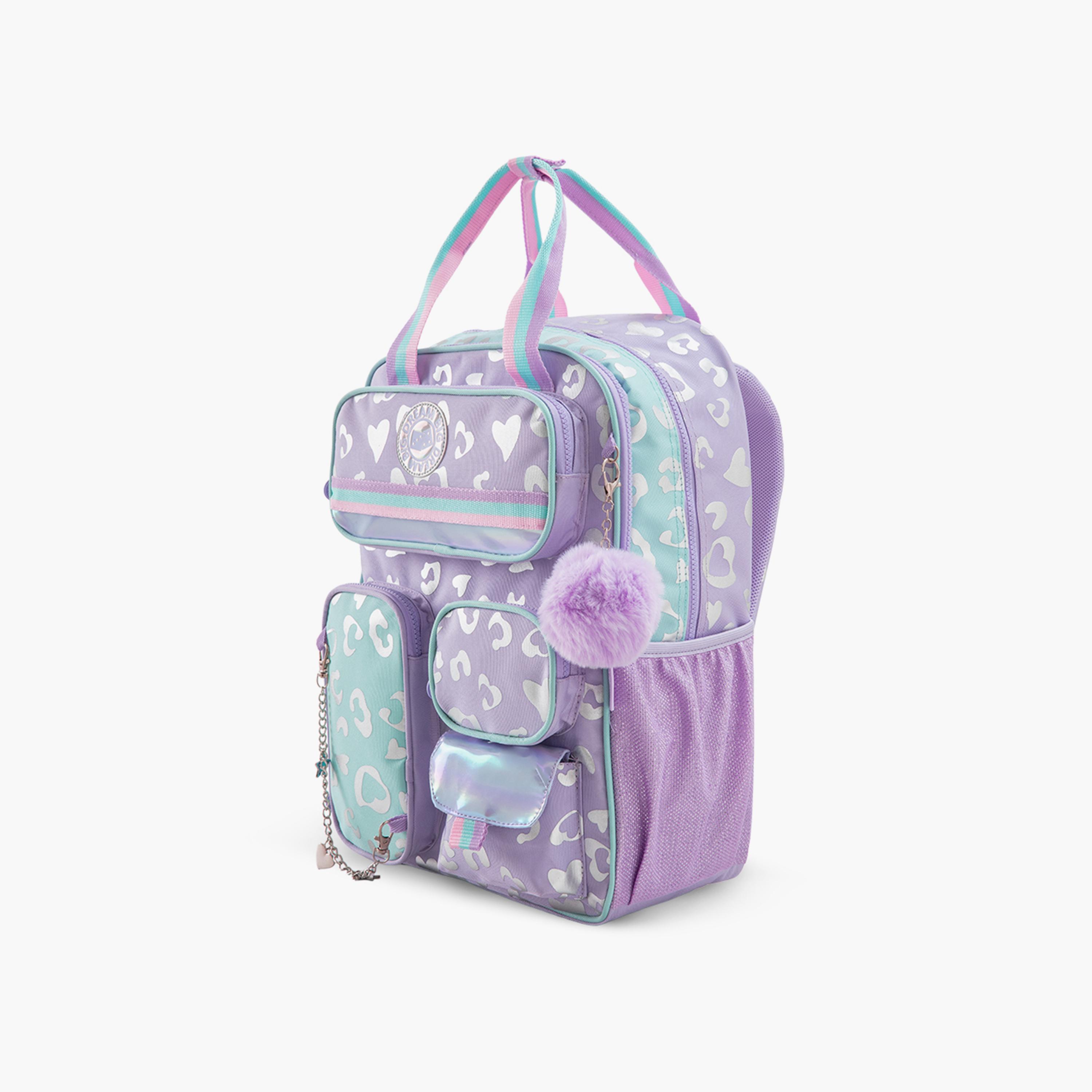 Eazy Kids School Bag & Pencil Bag & Lunch Bag with SS Bottle & Convertible Lunch Box - 17 Inch-school-bagsandbackpacks-sets-image-13