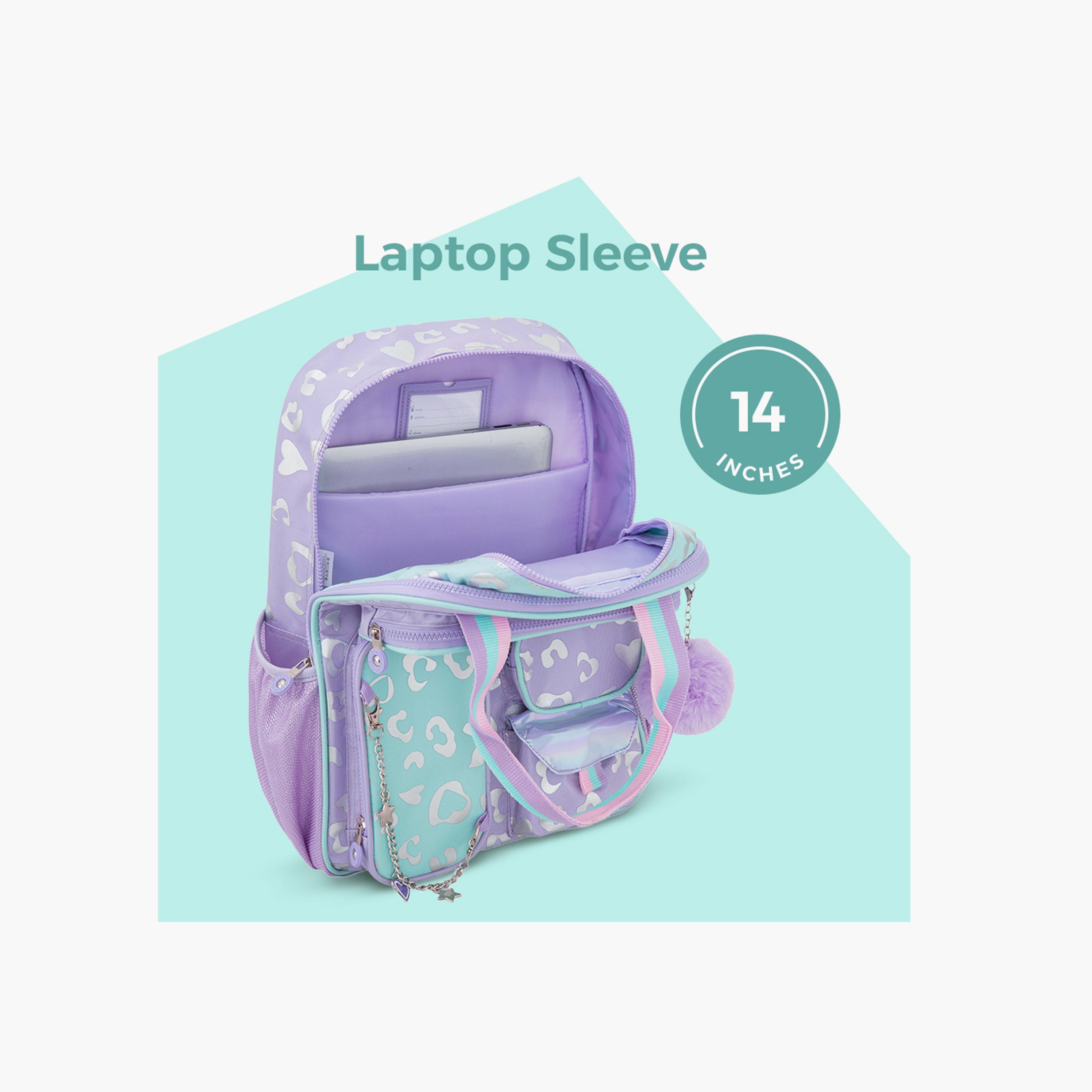 Eazy Kids School Bag & Pencil Bag & Lunch Bag with SS Bottle & Convertible Lunch Box - 17 Inch-school-bagsandbackpacks-sets-image-14