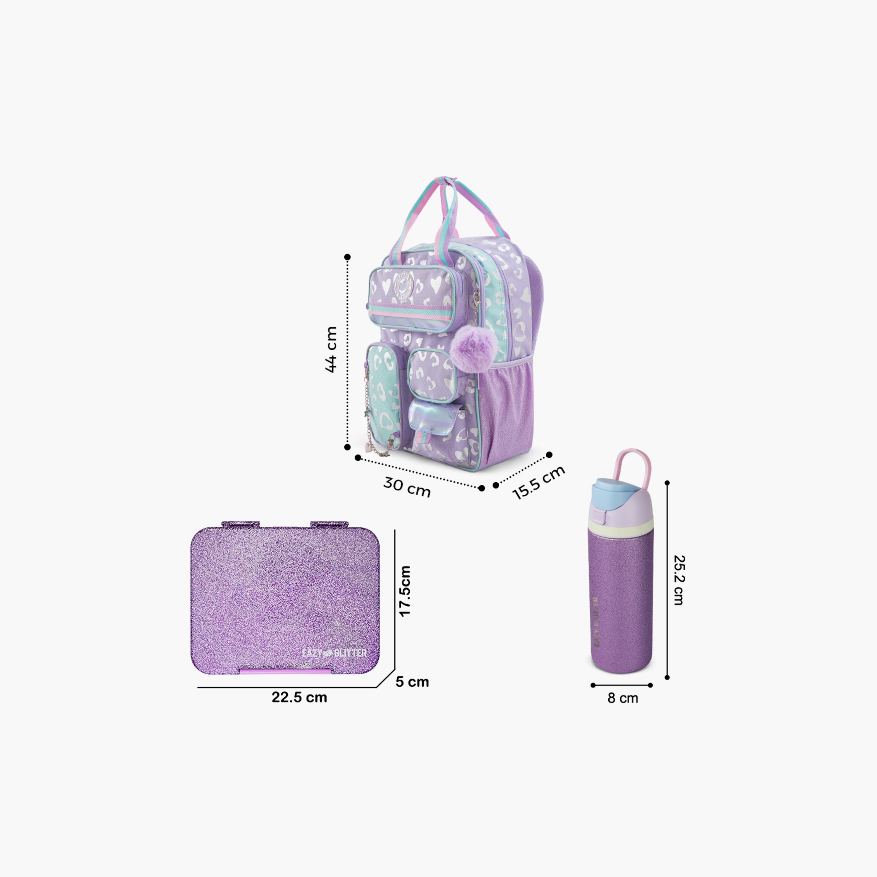Eazy Kids School Bag & Pencil Bag & Lunch Bag with SS Bottle & Convertible Lunch Box - 17 Inch-school-bagsandbackpacks-sets-image-9