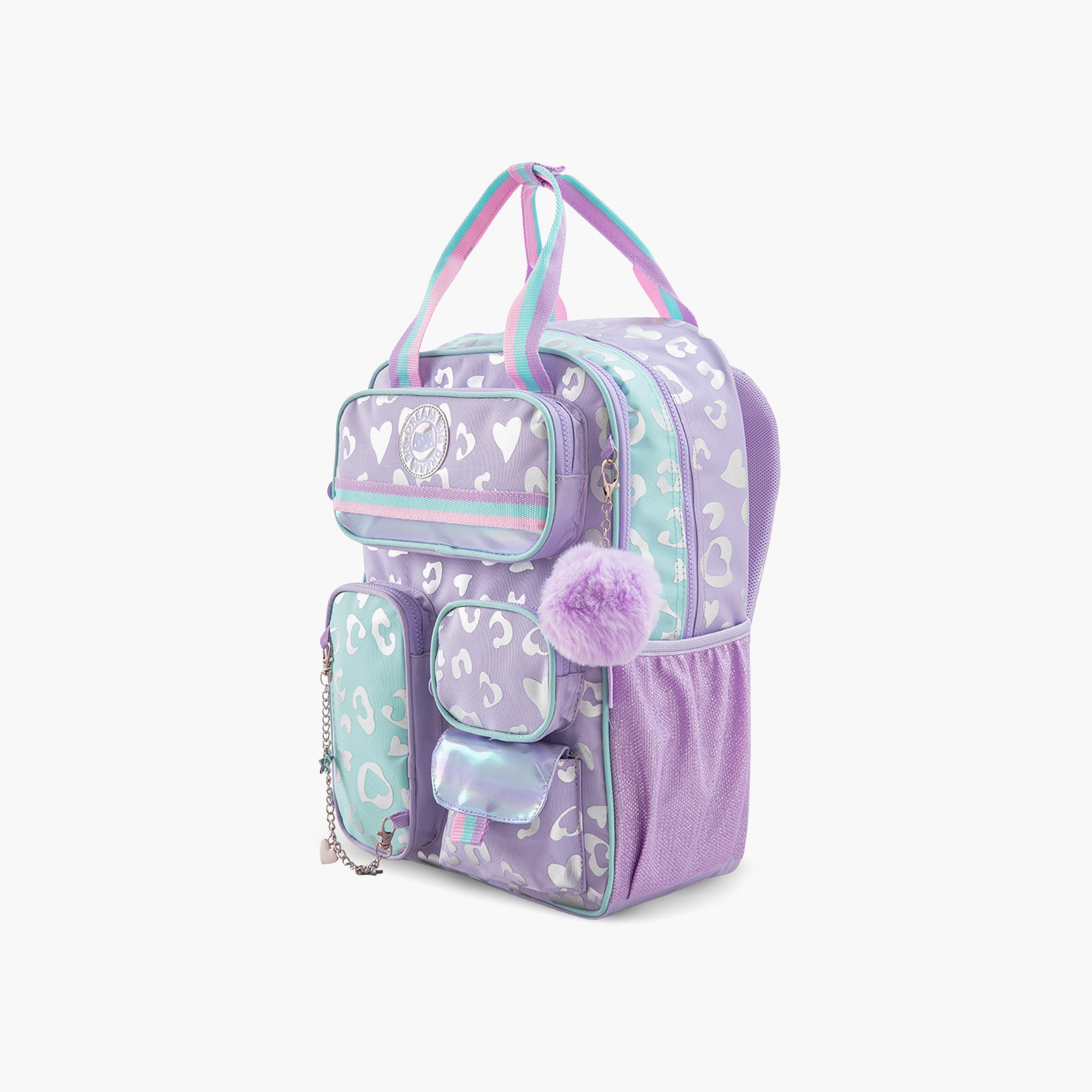 Eazy Kids School Bag & Pencil Bag & Lunch Bag with Tritan Bottle & Jumbo Bento Lunch Box - 17 Inch-school-bagsandbackpacks-sets-image-13