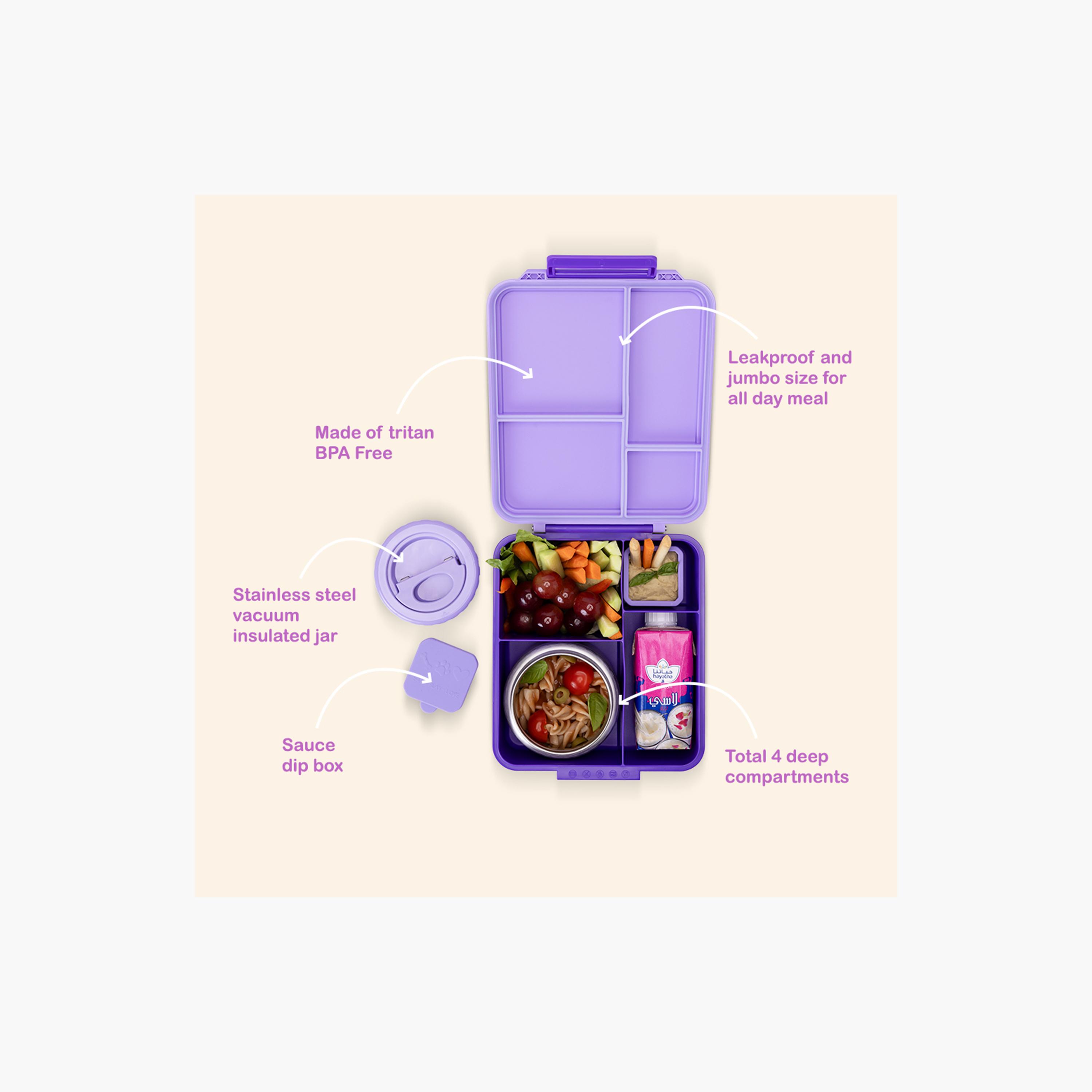 Eazy Kids School Bag & Pencil Bag & Lunch Bag with Tritan Bottle & Jumbo Bento Lunch Box - 17 Inch-school-bagsandbackpacks-sets-image-2
