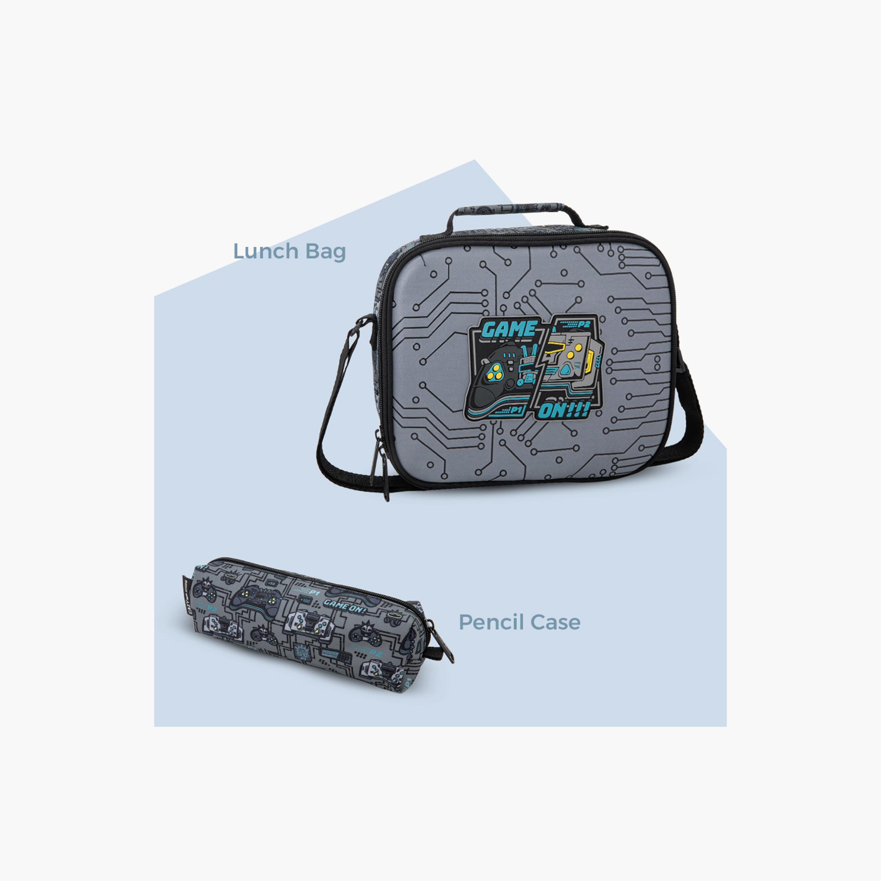 Eazy Kids Trolley School Bag & Pencil & Lunch Bag with Insulated Bottle & Bento Box - 17 Inch-school-bagsandbackpacks-trolleybags-image-19
