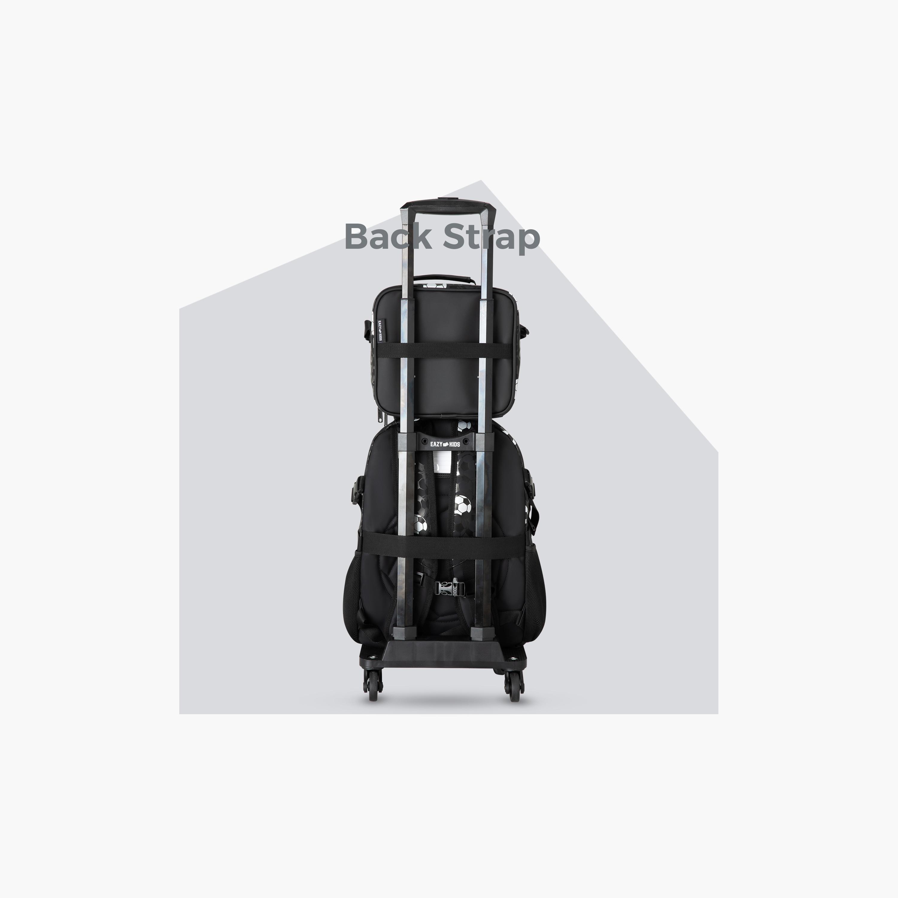 Eazy Kids Footballer Bag & Lunch Bag with Football & 4 Wheel Trolley Set-school-bagsandbackpacks-trolleybags-image-12