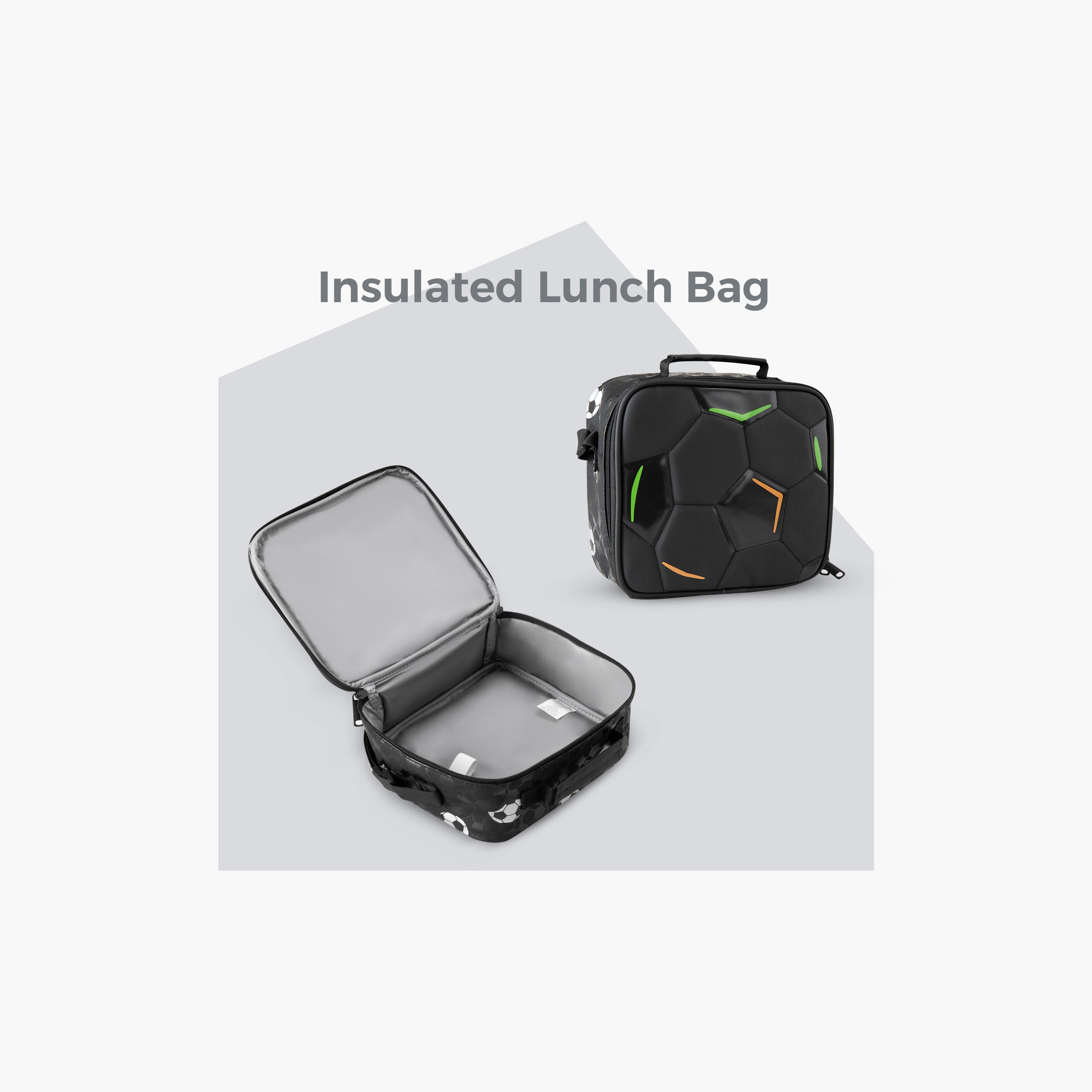 Eazy Kids Footballer Bag & Lunch Bag with Football & 4 Wheel Trolley Set-school-bagsandbackpacks-trolleybags-image-2