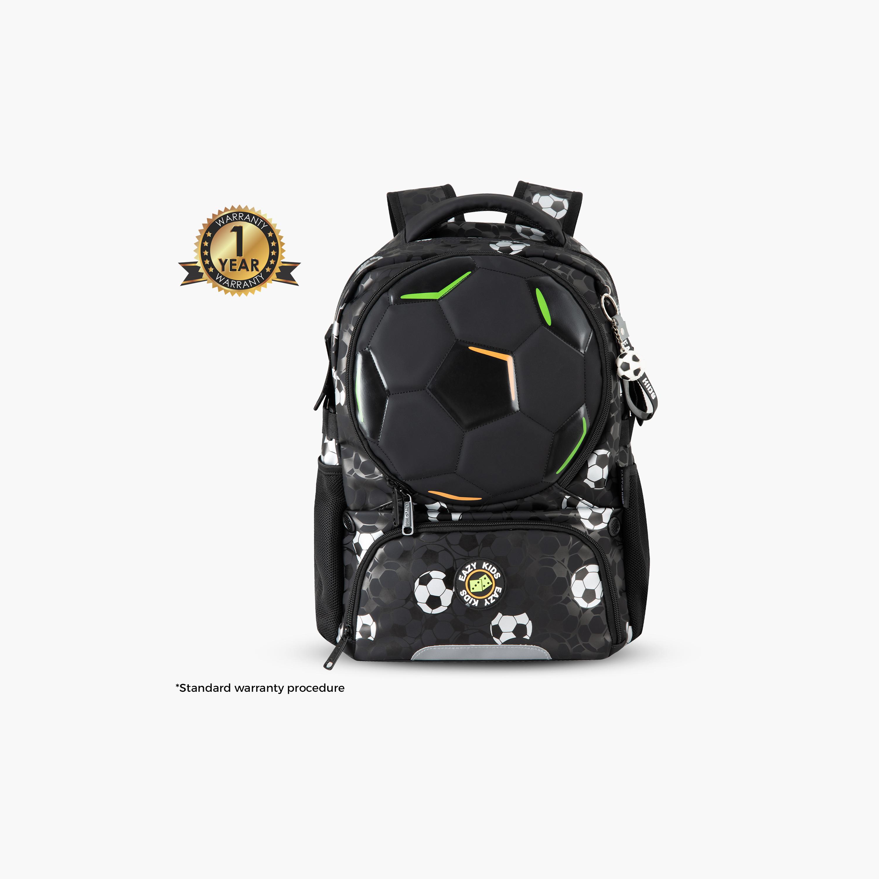 Eazy Kids Footballer Bag & Lunch Bag with Football & 4 Wheel Trolley Set-school-bagsandbackpacks-trolleybags-image-6