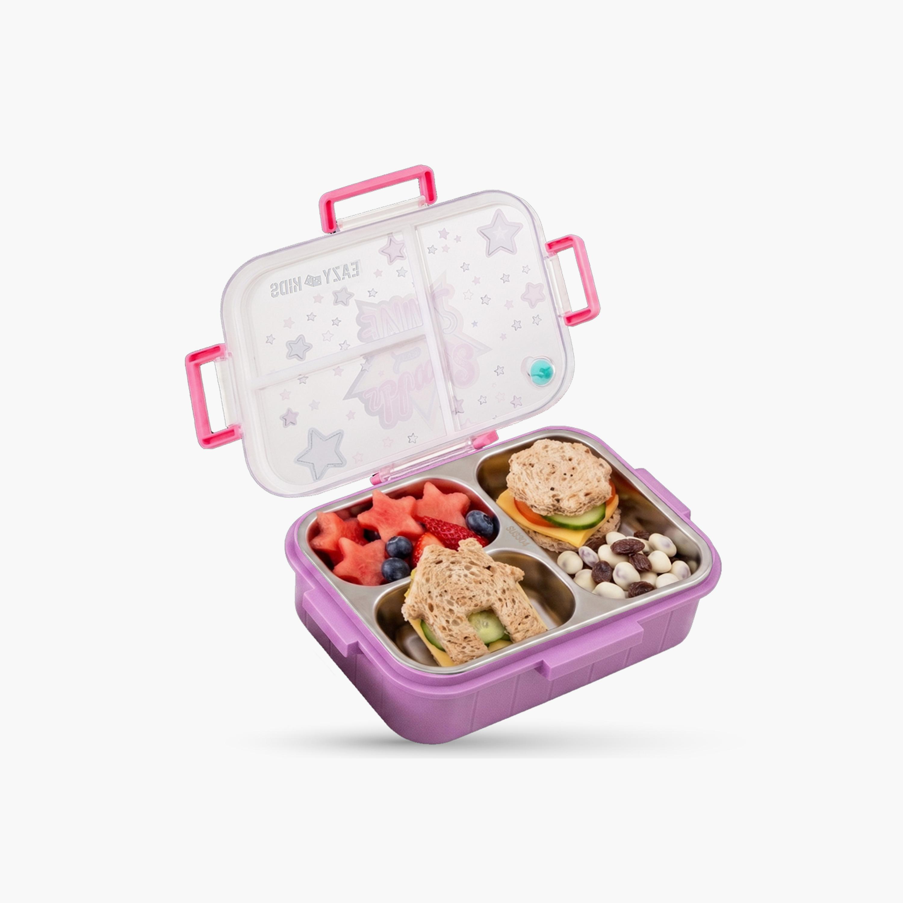 Eazy Kids Stainless Steel Bento Lunch Box with Tritan Water Bottle - 850 ml-school-lunchessentials-lunchboxes-image-12