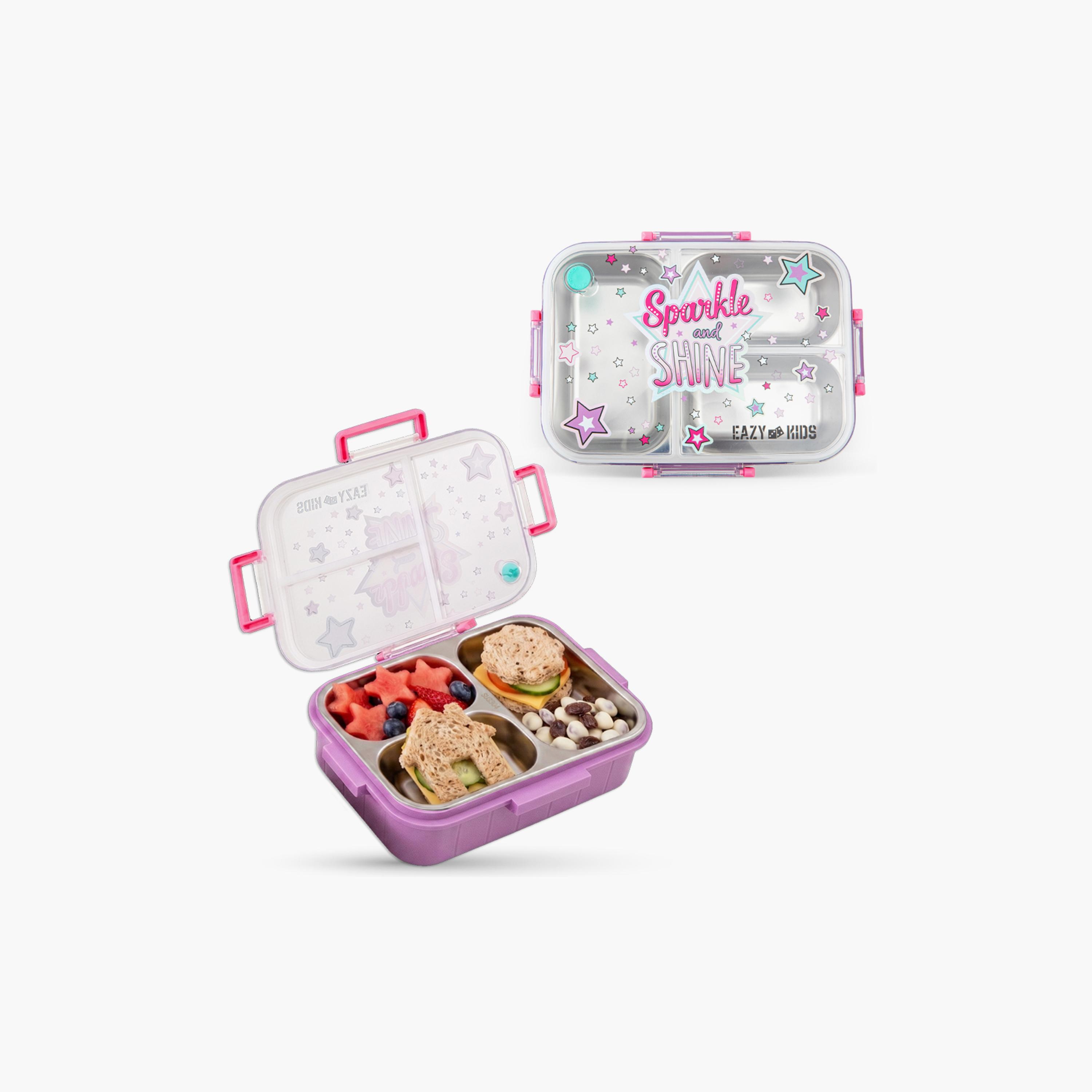 Eazy Kids Stainless Steel Bento Lunch Box with Tritan Water Bottle - 850 ml-school-lunchessentials-lunchboxes-image-8