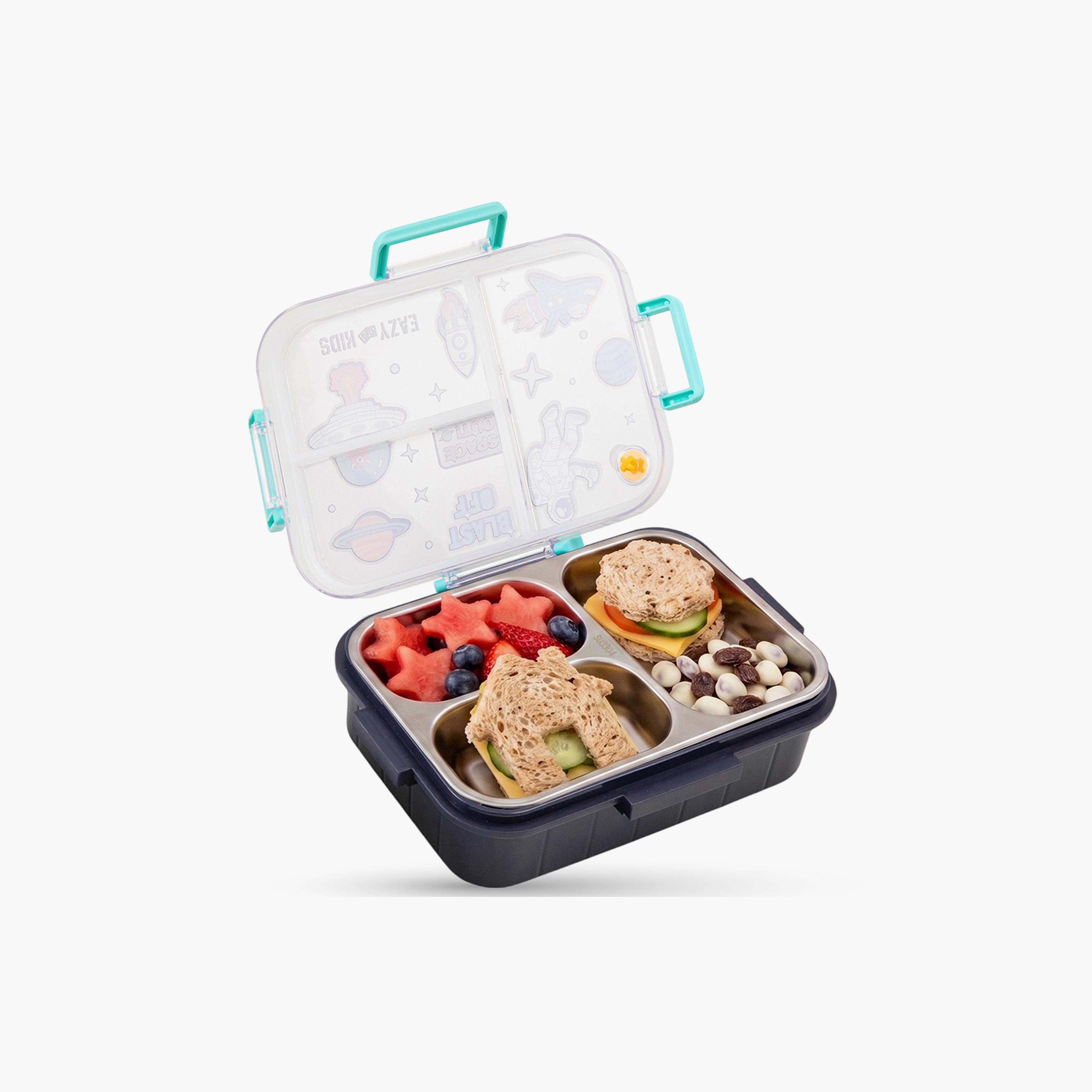 Eazy Kids Stainless Steel Bento Lunch Box with Tritan Water Bottle - 850 ml-school-lunchessentials-lunchboxes-image-11