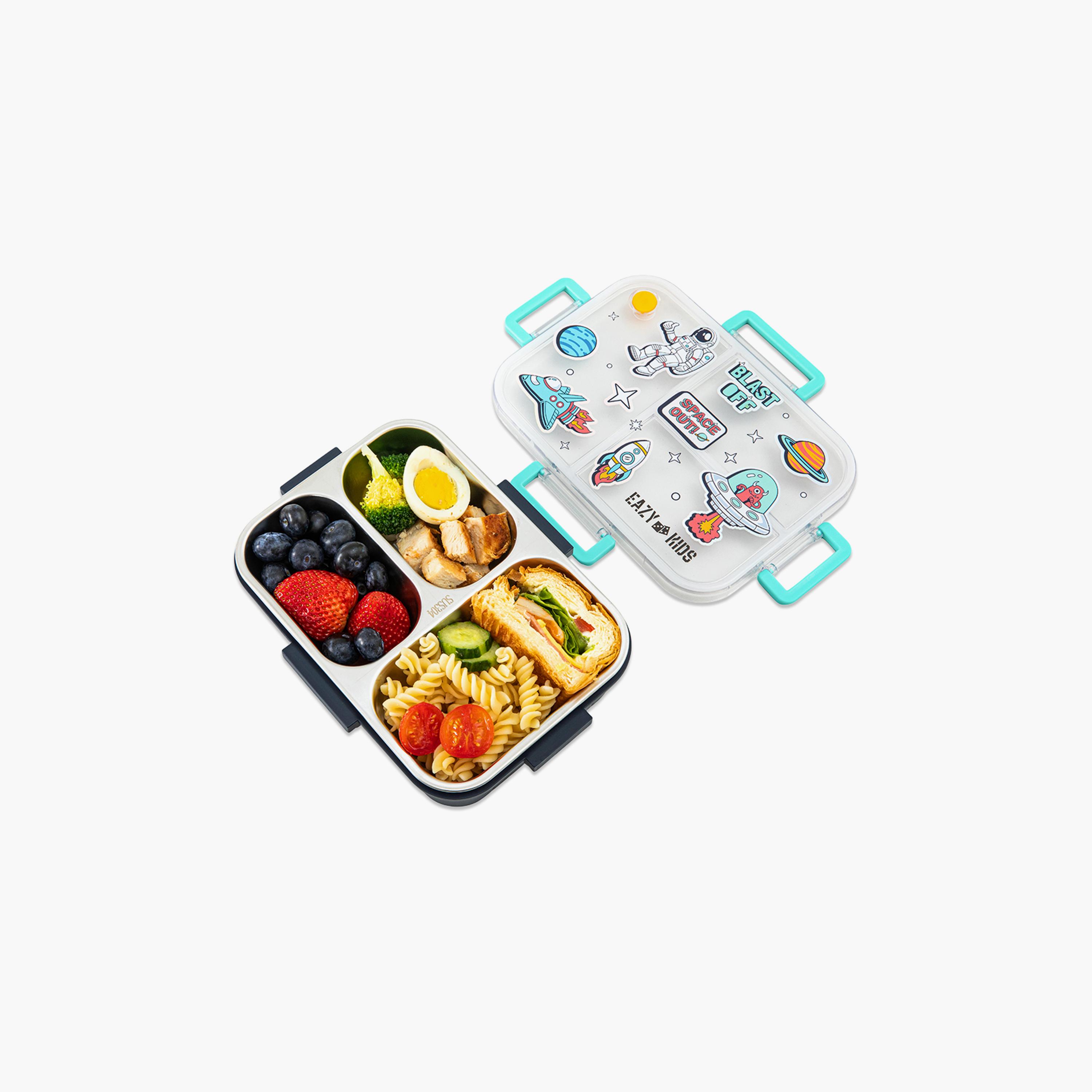 Eazy Kids Stainless Steel Bento Lunch Box with Tritan Water Bottle - 850 ml-school-lunchessentials-lunchboxes-image-12