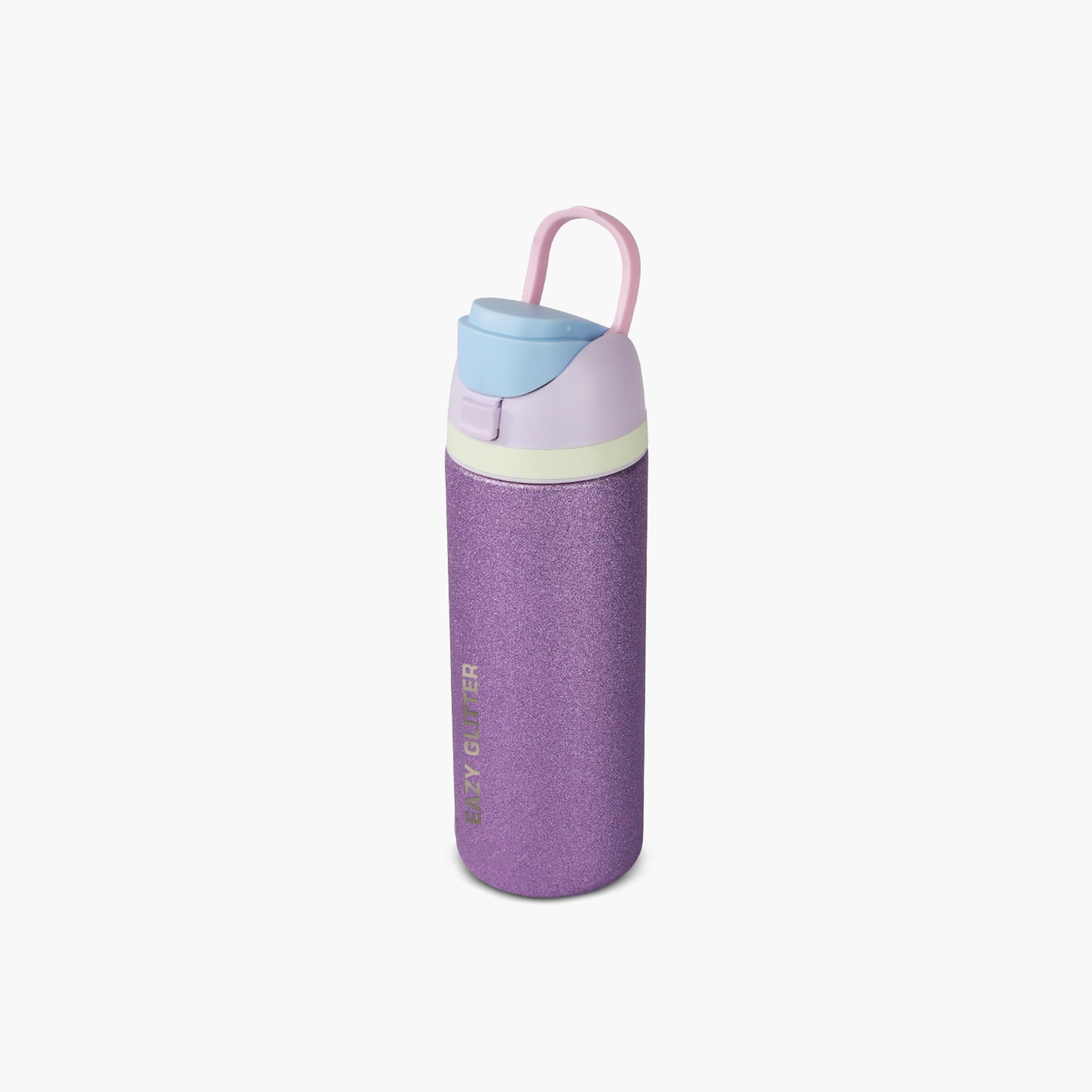 Eazy Kids Convertible Bento Lunch Box & Glitter SS Water Bottle with Cutlery & Bag - 720 ml-school-lunchessentials-lunchboxes-image-4