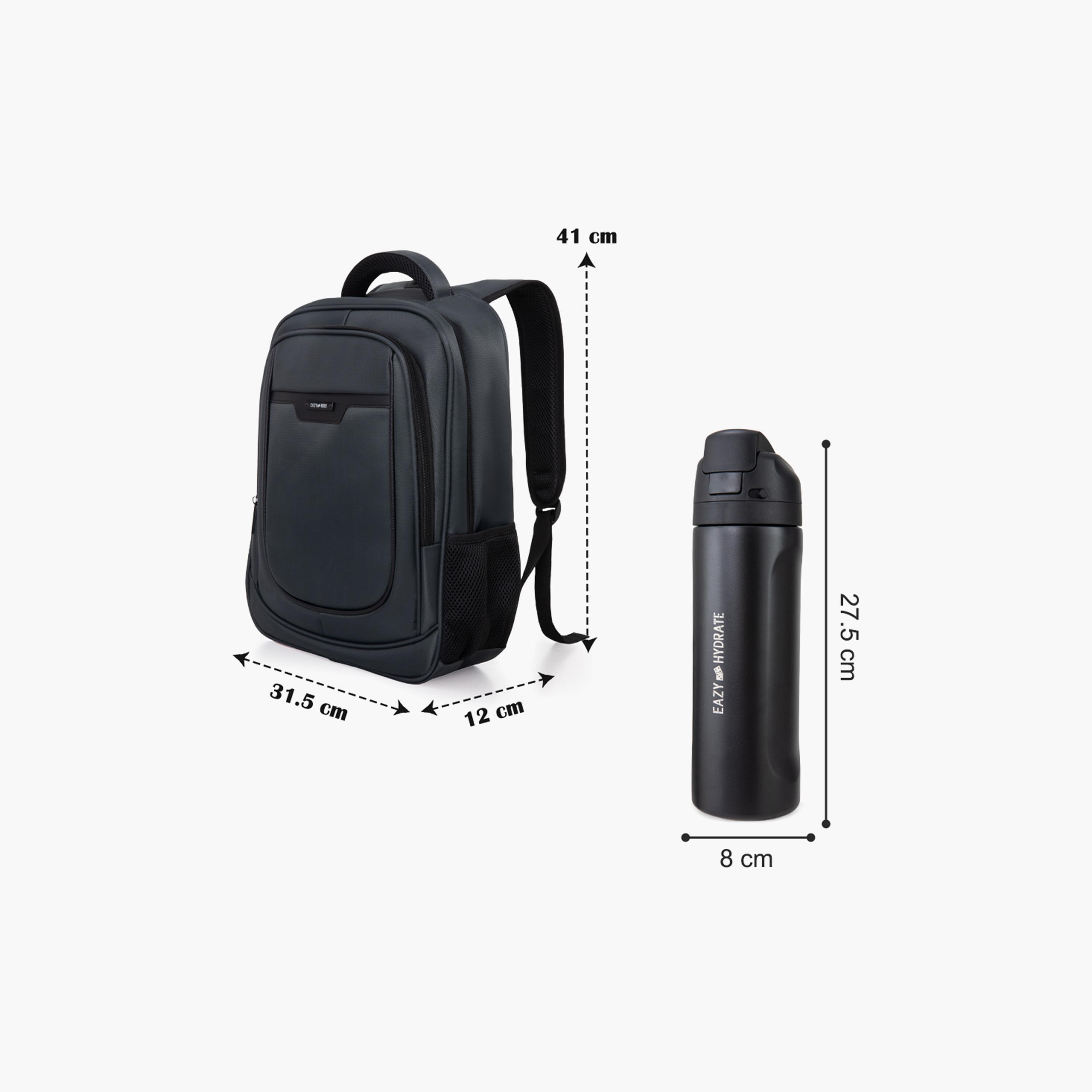 Eazy Kids Laptop Sleeves Backpack with 710 ml SS Bottle - 16 Inch-school-bagsandbackpacks-backpacks-image-6