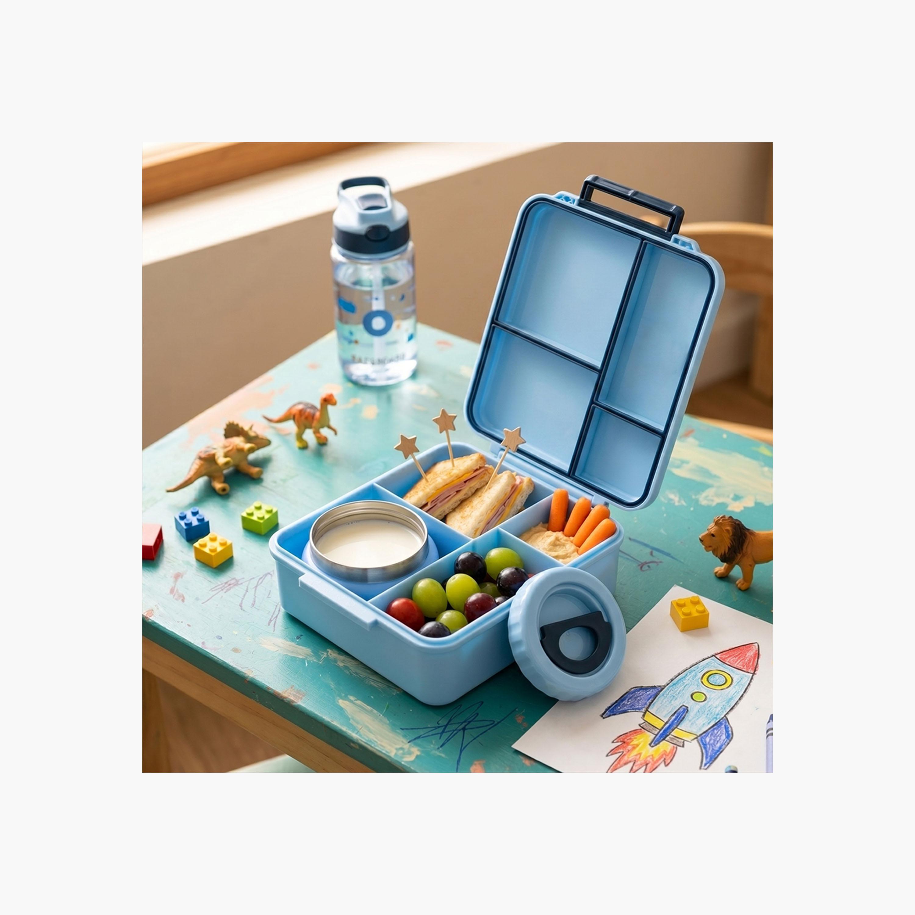 Eazy Kids Jumbo Bento Lunch Box with Steel & Sause Jars Tritan Water Bottle - 850 ml-school-lunchessentials-lunchboxes-image-12
