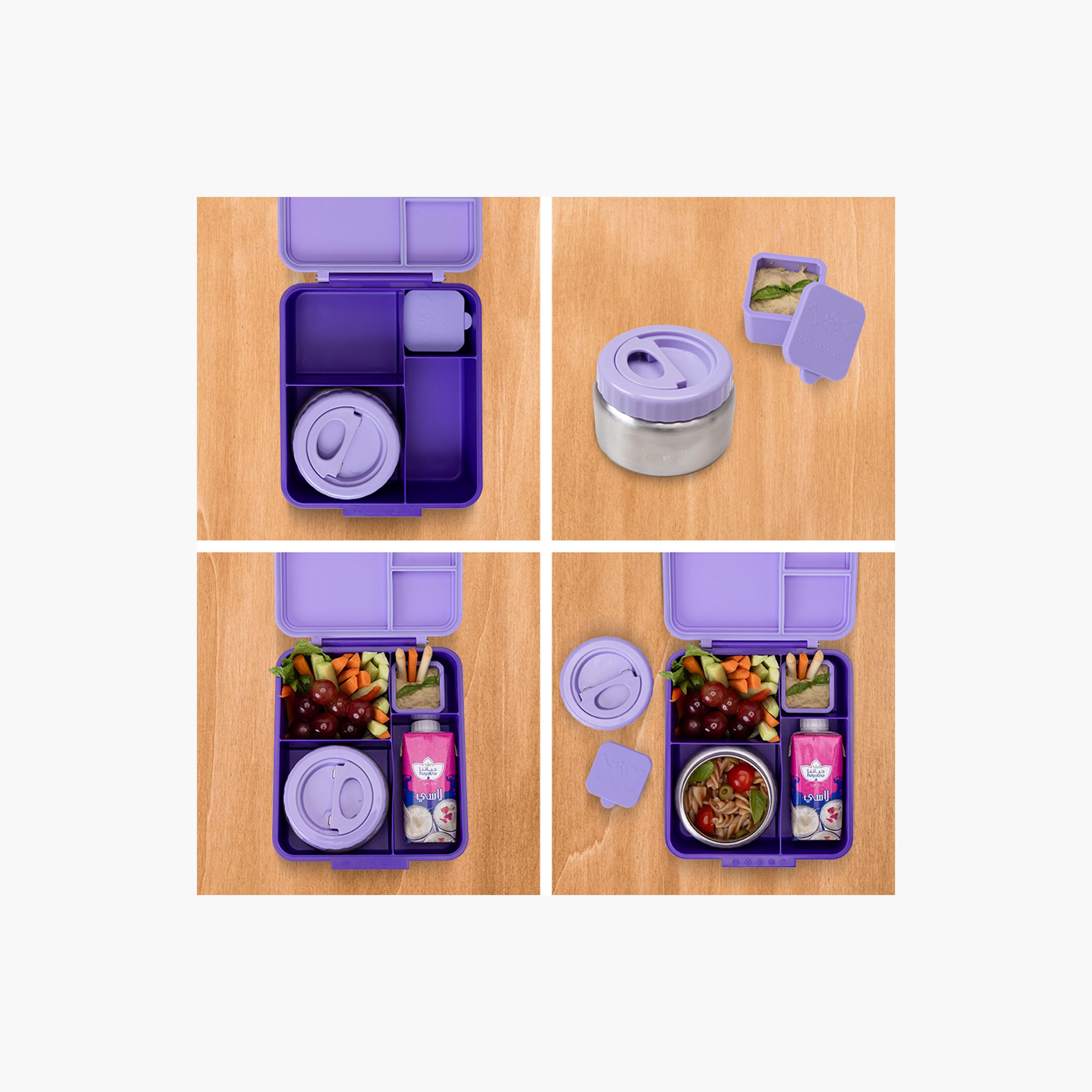 حقيبة غداء عازلة للحرارة مع علبة تخزين وصندوق غداء بينتو حجم جامبو من إيزي كيدز-school-lunchessentials-lunchbags-image-5