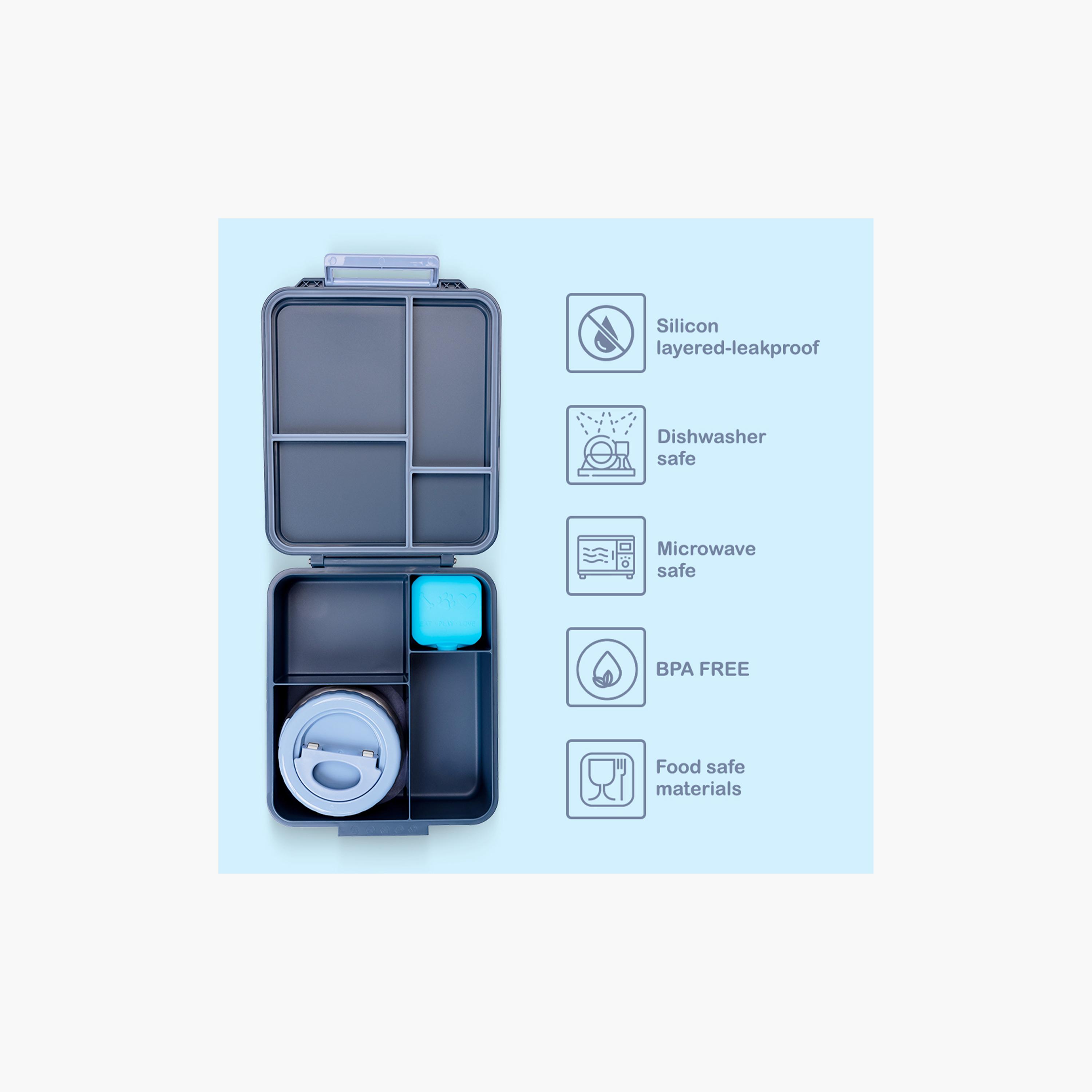 Eazy Kids Jumbo Bento Lunch Box with Storage Jar & Tritan Water Bottle - 850 ml-school-lunchessentials-lunchboxes-image-15