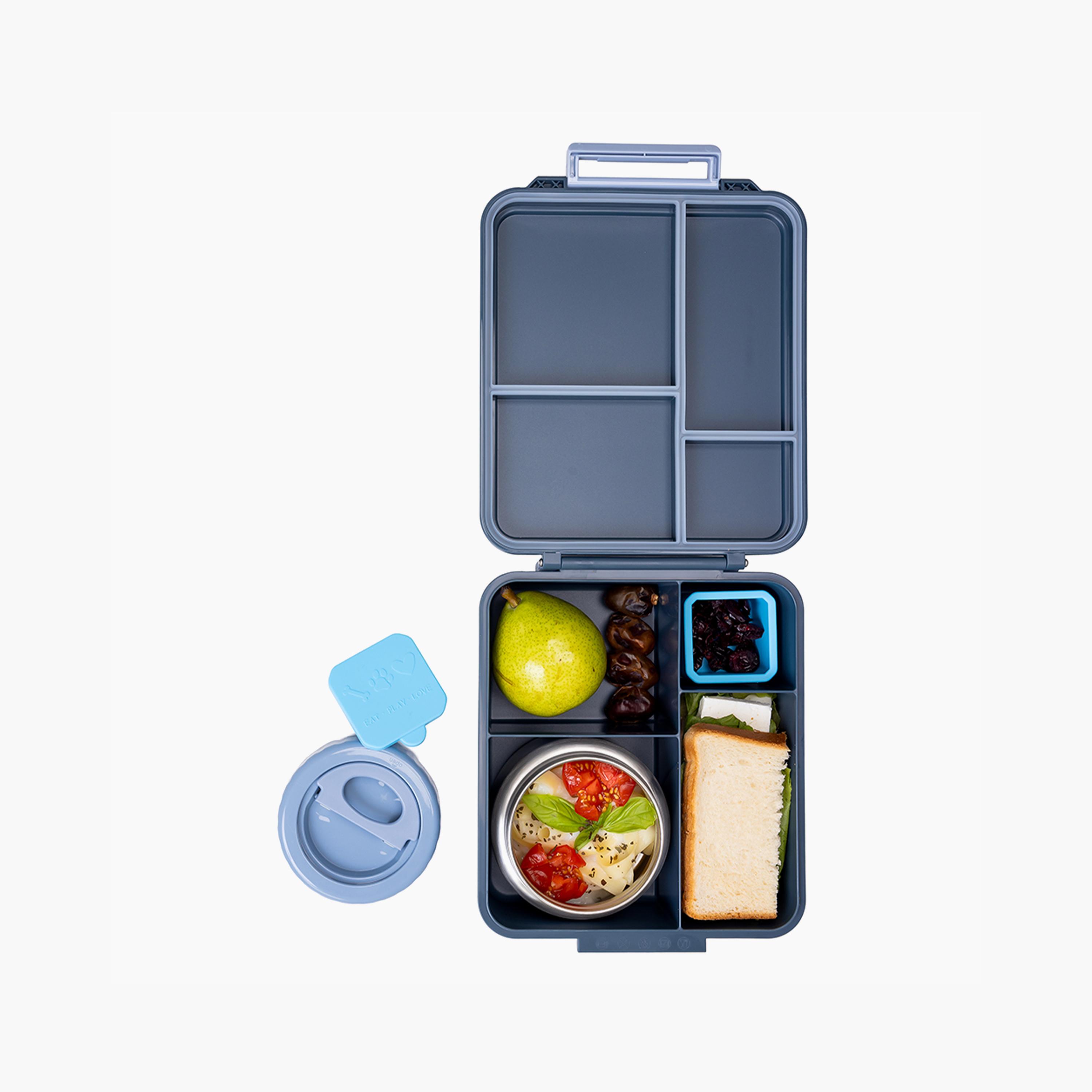 Eazy Kids Jumbo Bento Lunch Box with Storage Jar & Tritan Water Bottle - 850 ml-school-lunchessentials-lunchboxes-image-2