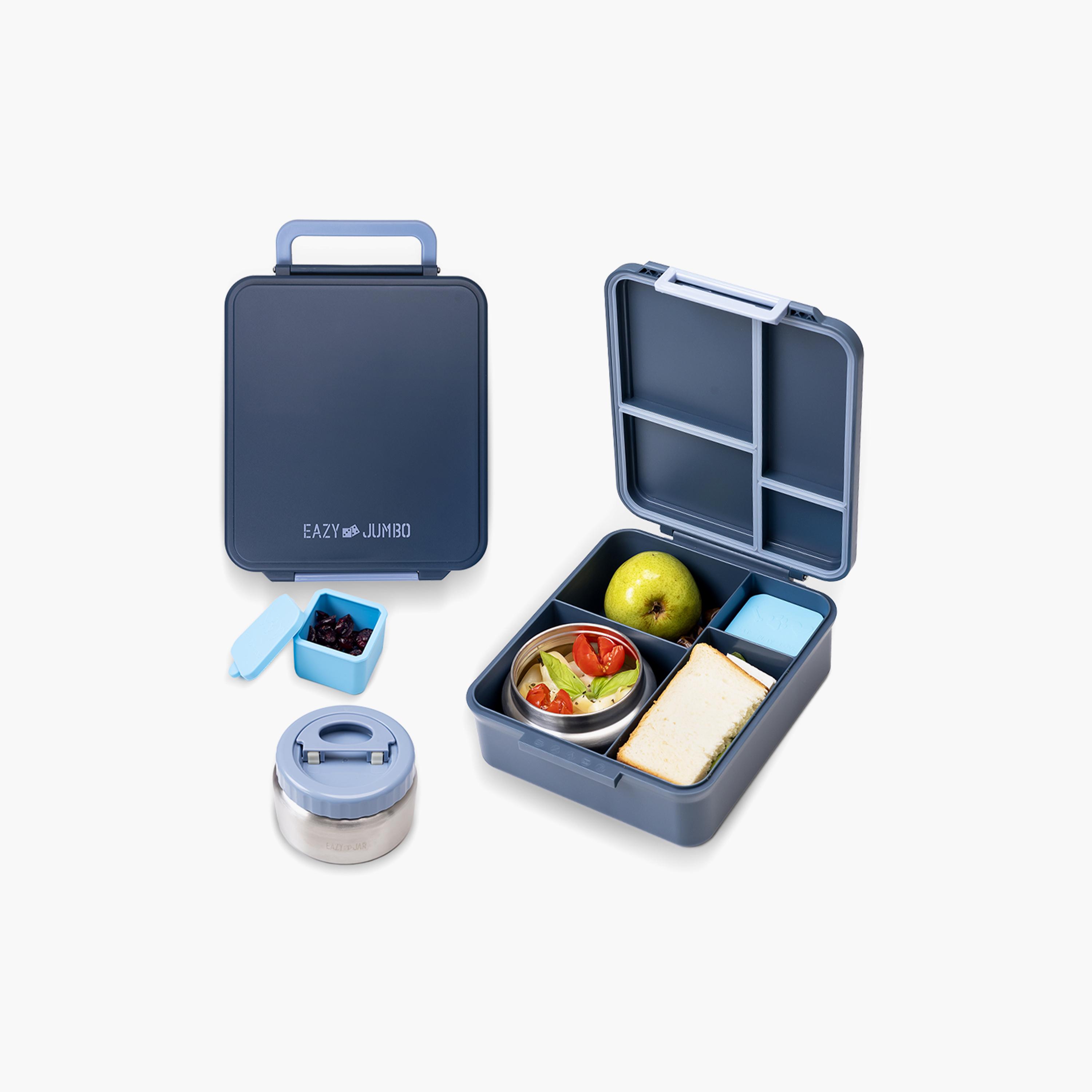 Eazy Kids Jumbo Bento Lunch Box with Storage Jar & Tritan Water Bottle - 850 ml-school-lunchessentials-lunchboxes-image-9