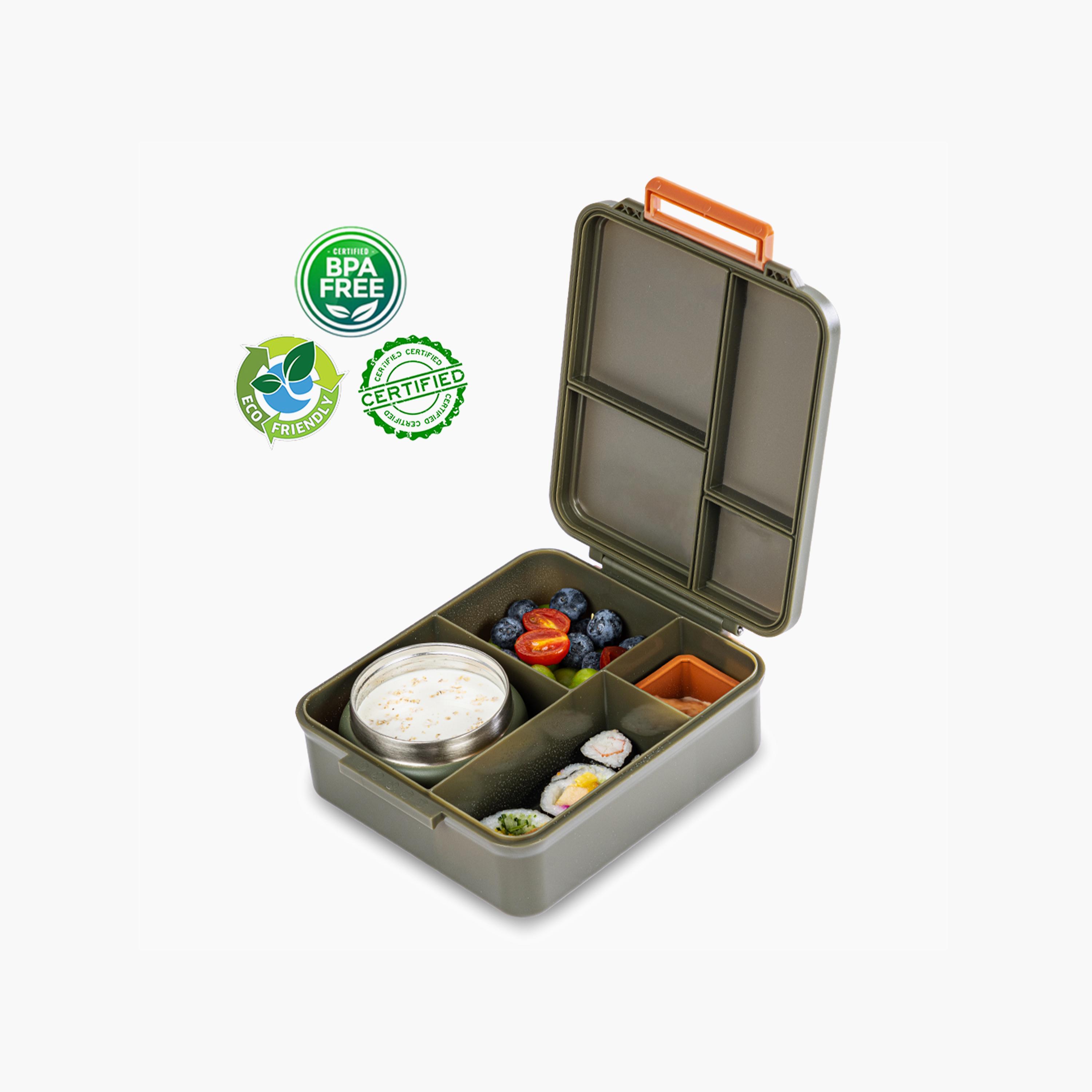 Eazy Kids Jumbo Bento Lunch Box with Storage Jar & Tritan Water Bottle - 850 ml-school-lunchessentials-lunchboxes-image-2