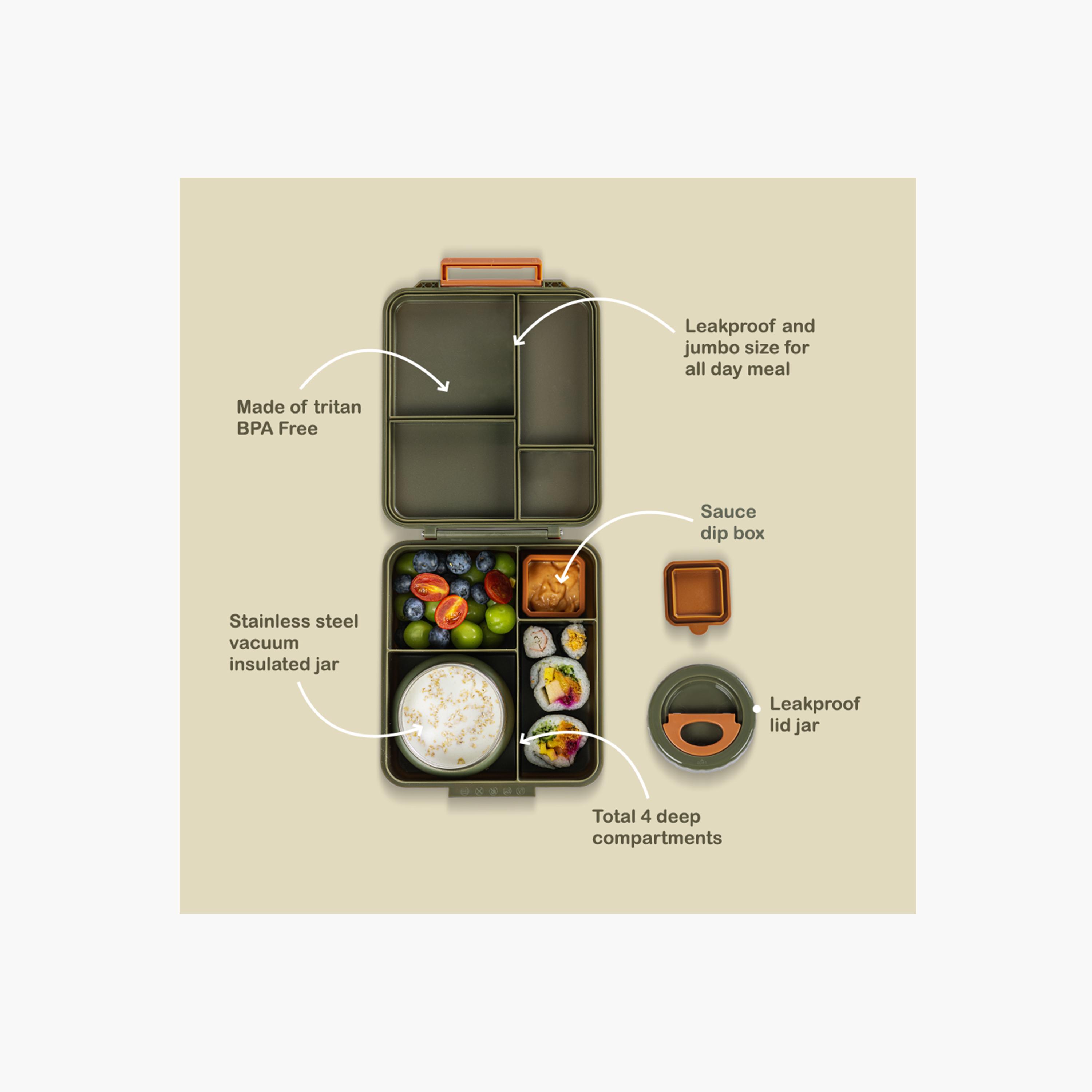 Eazy Kids Insulated Lunch Bag with Storage Jar Jumbo Bento Lunch Box-school-lunchessentials-lunchbags-image-13