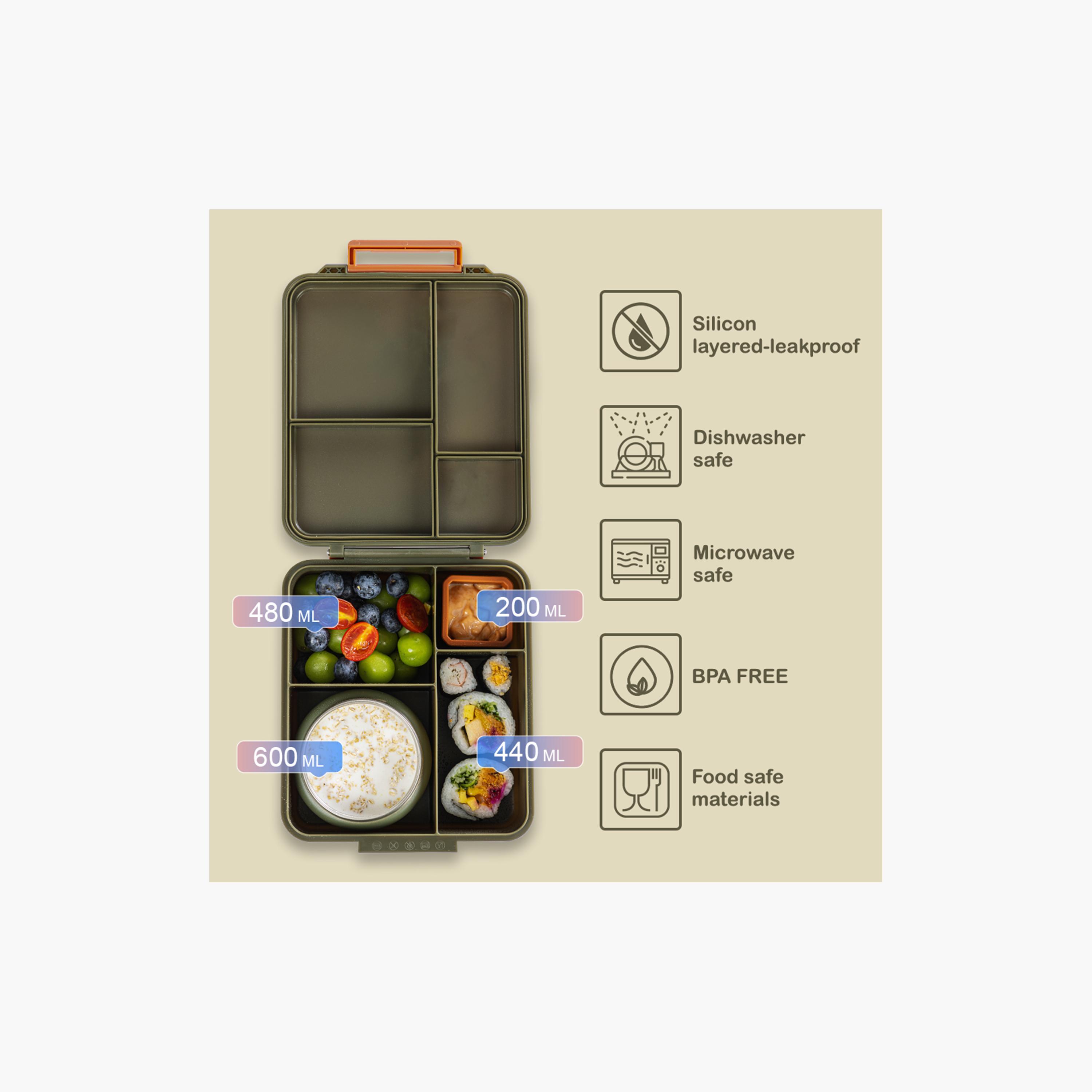Eazy Kids Insulated Lunch Bag with Storage Jar Jumbo Bento Lunch Box-school-lunchessentials-lunchbags-image-3