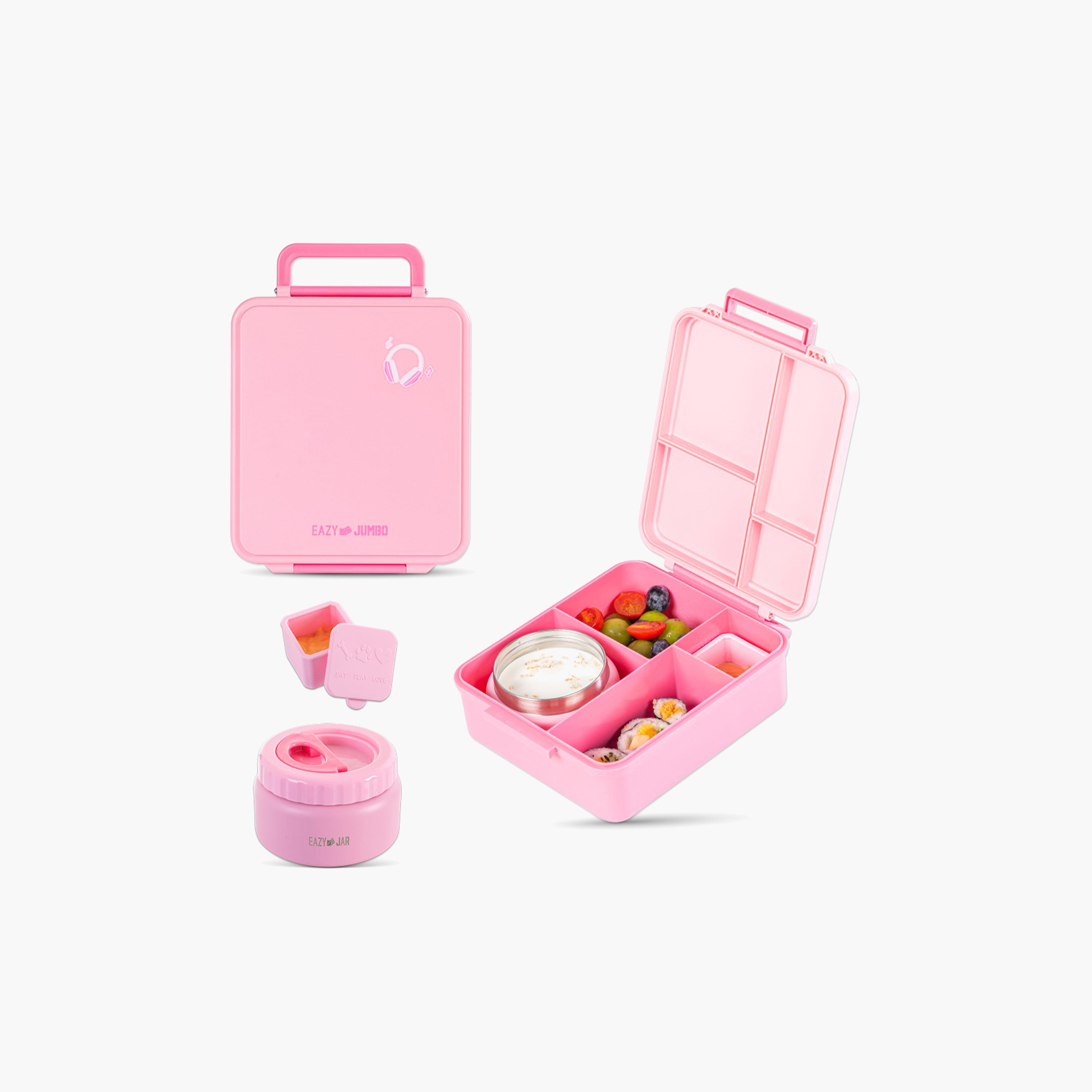 Eazy Kids Jumbo Bento Lunch Box with Storage Jar & Tritan Water Bottle - 850 ml-school-lunchessentials-lunchboxes-image-8