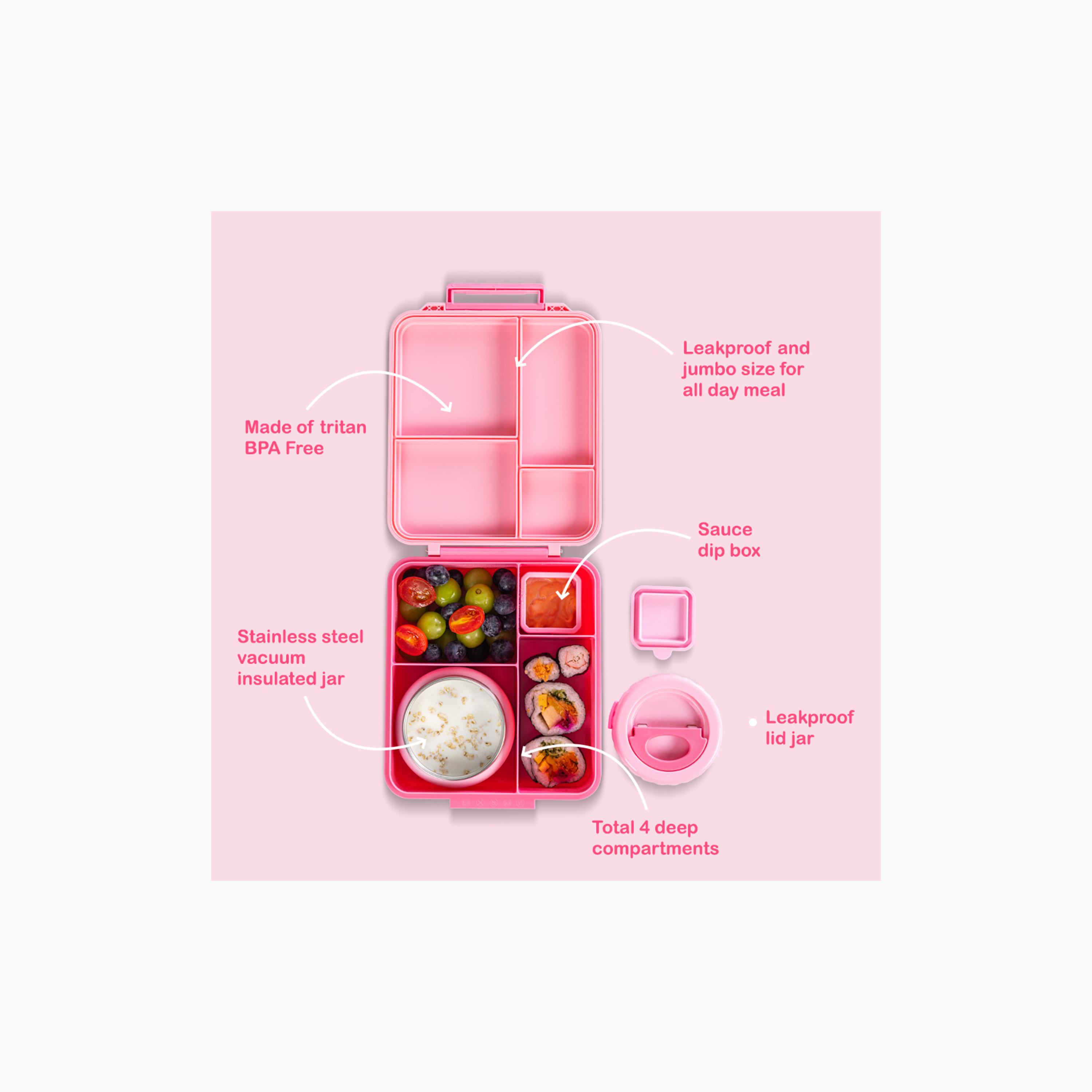Eazy Kids Insulated Lunch Bag with Storage Jar Jumbo Bento Lunch Box-school-lunchessentials-lunchbags-image-15