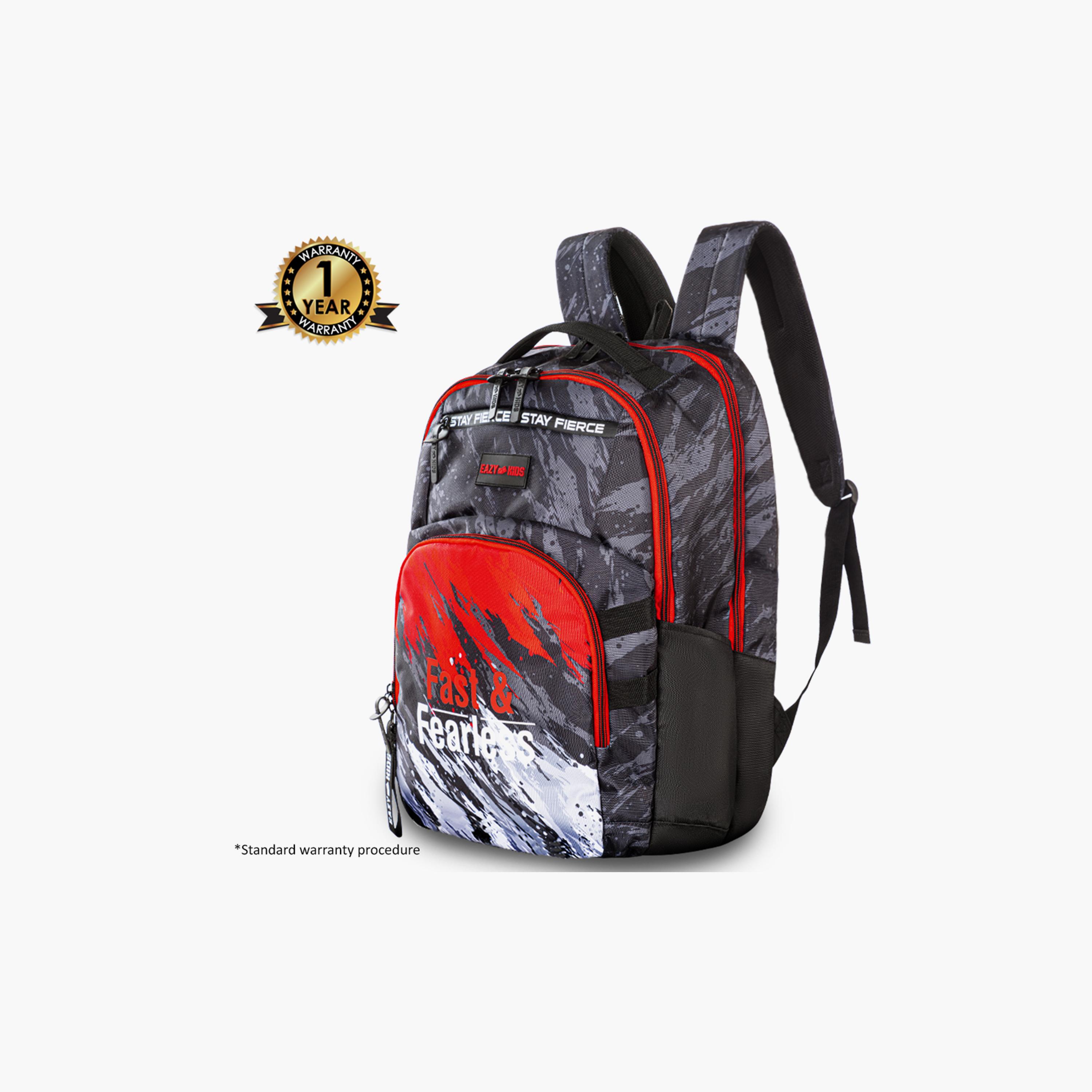 Eazy Kids Fast & Fearless School Bag with 710 ml Stainless Steel Water Bottle - 20 Inch-school-bagsandbackpacks-backpacks-image-7