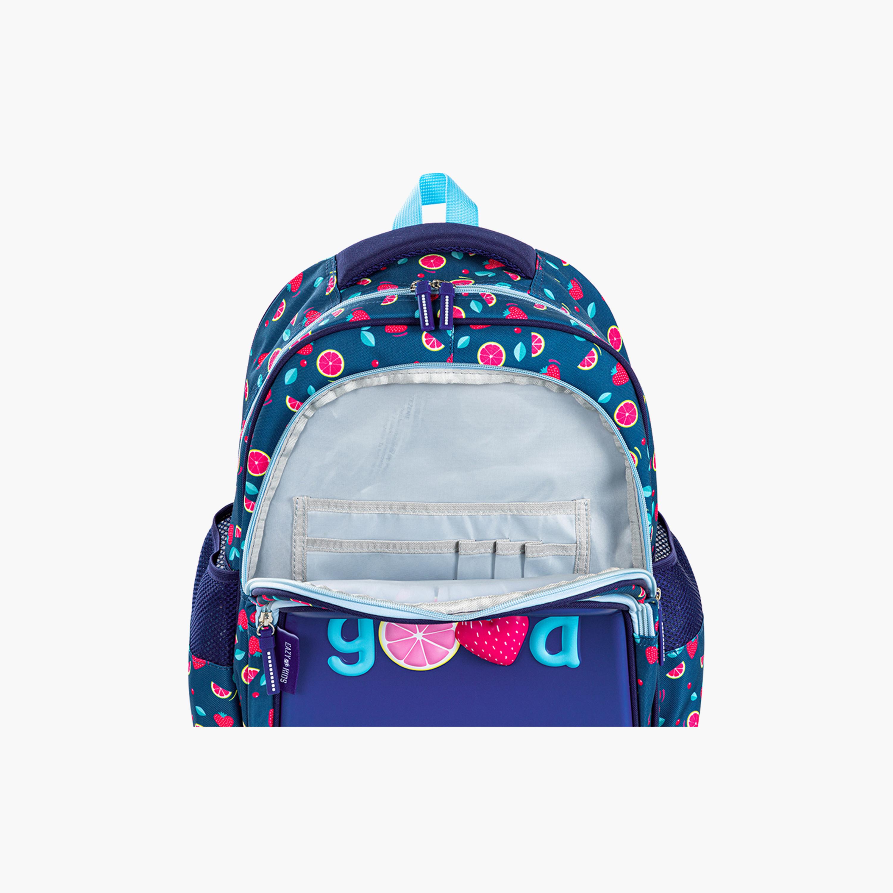 Eazy Kids Berry Good School Bag & Pencil Bag with Stainless Steel Bento Lunch Box-school-bagsandbackpacks-sets-image-10