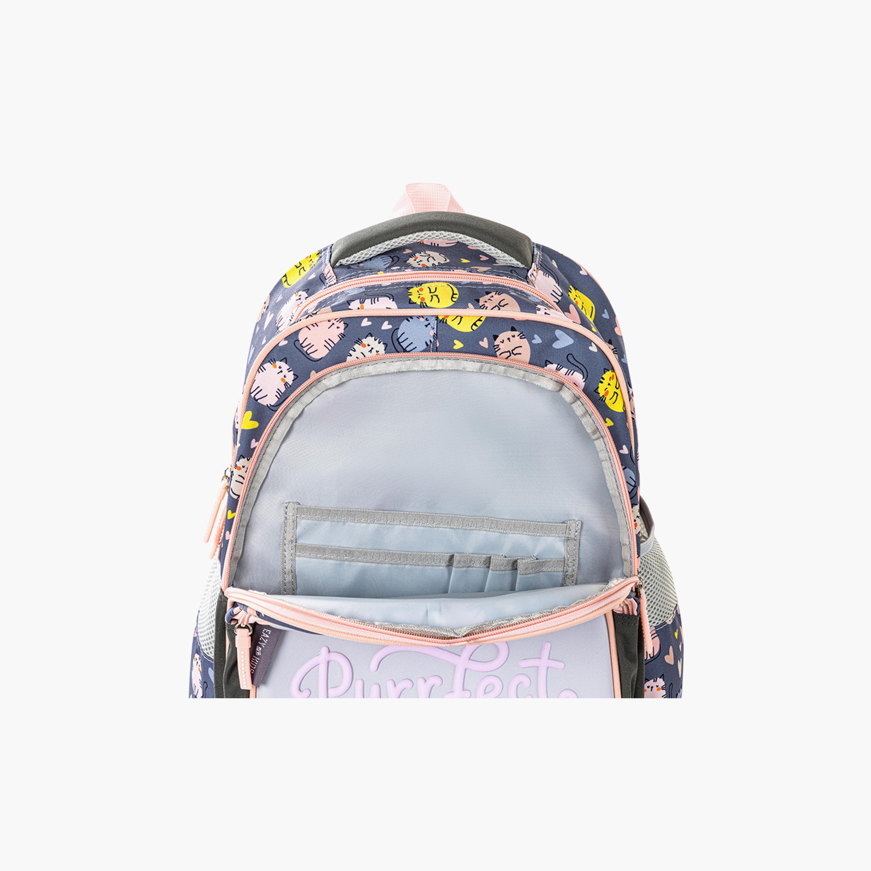Eazy Kids Purfect School Bag & Pencil Bag with Stainless Steel Water Bottle-school-bagsandbackpacks-sets-image-12