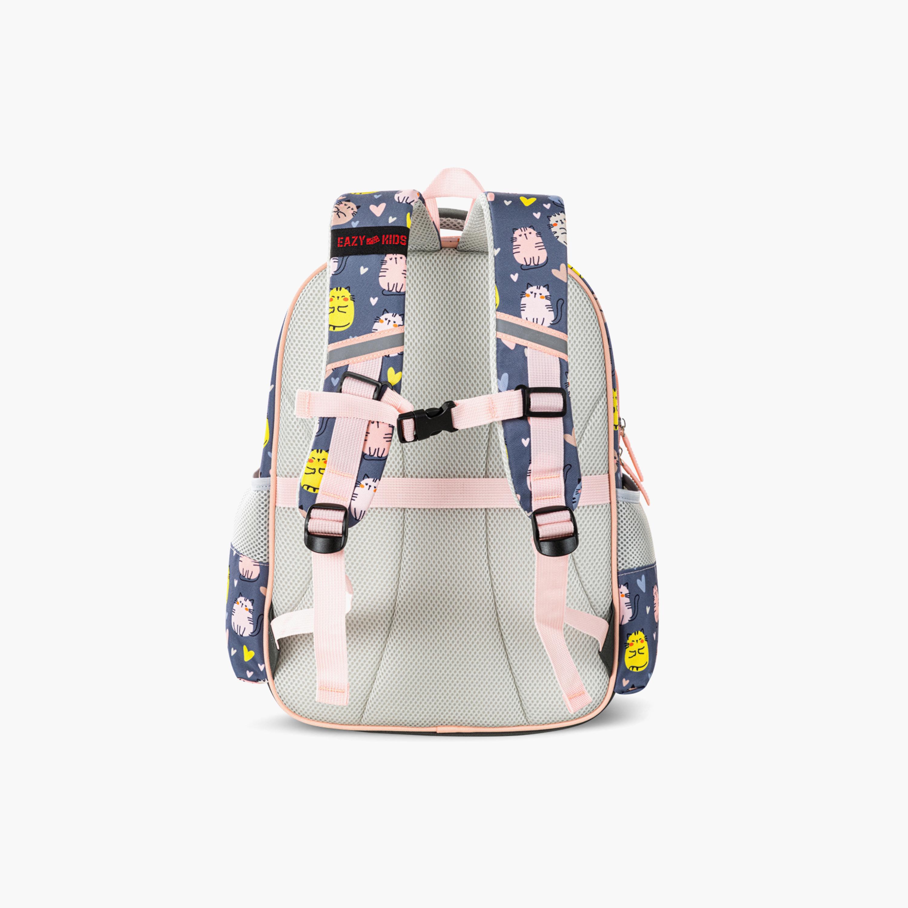 Eazy Kids Purfect School Bag & Pencil Bag with Stainless Steel Water Bottle-school-bagsandbackpacks-sets-image-14