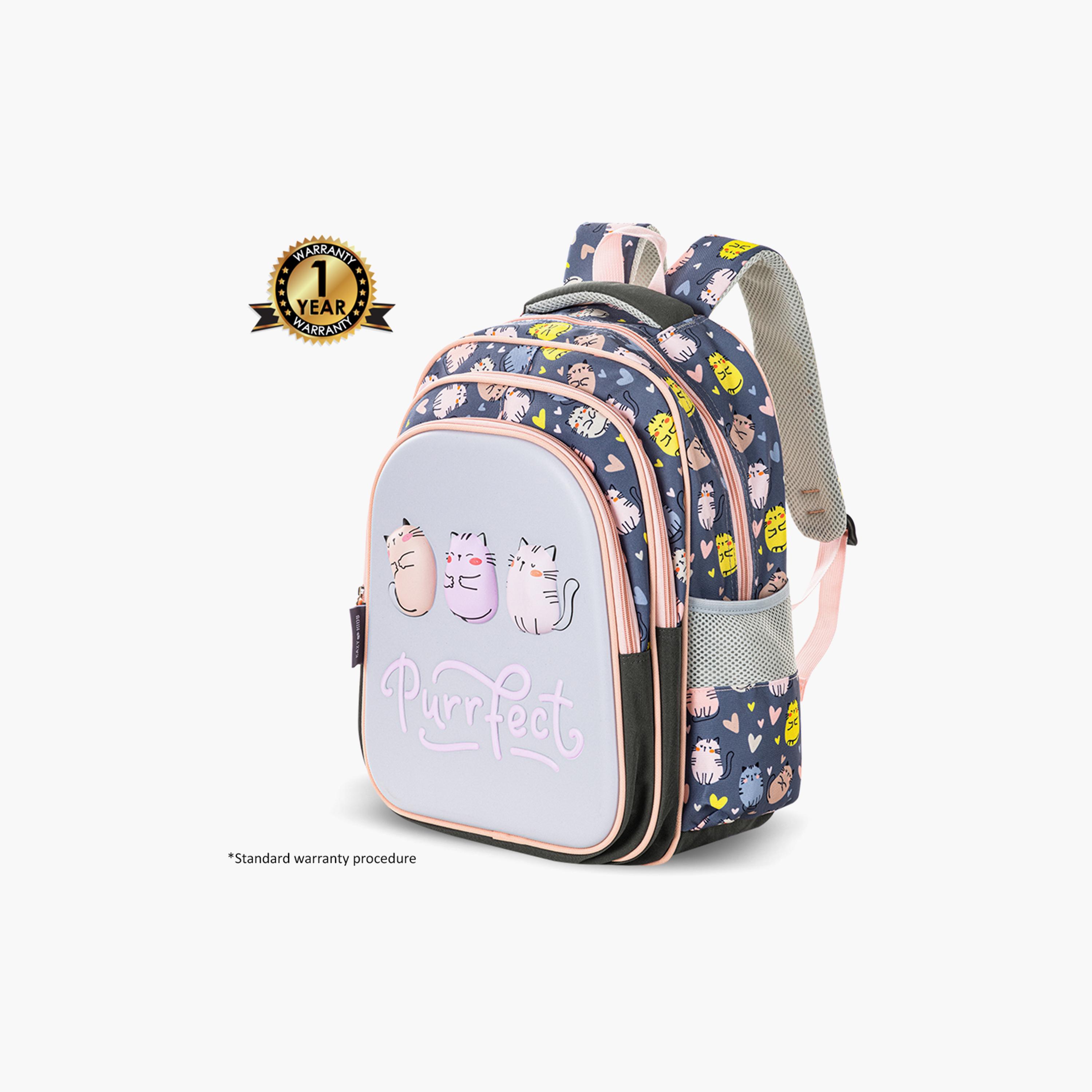 Eazy Kids Purfect School Bag & Pencil Bag with Stainless Steel Water Bottle-school-bagsandbackpacks-sets-image-8
