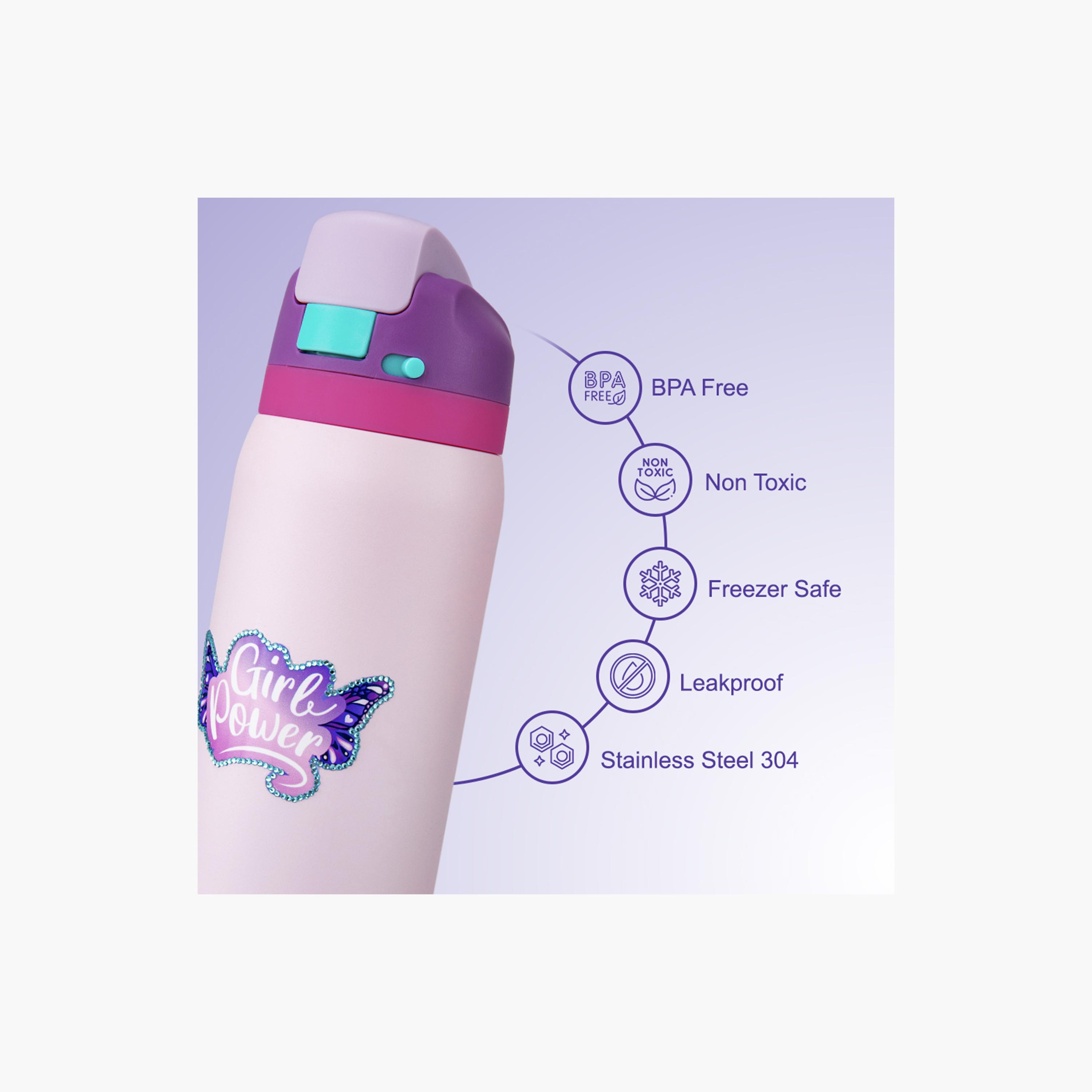 Eazy Kids Girl Power School Bag & Pencil Bag with Lunch Bag & Stainless Steel Water Bottle-school-bagsandbackpacks-sets-image-4